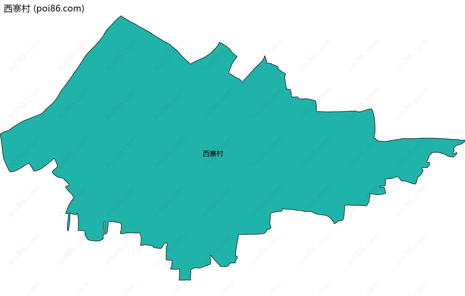 西寨村边界地图