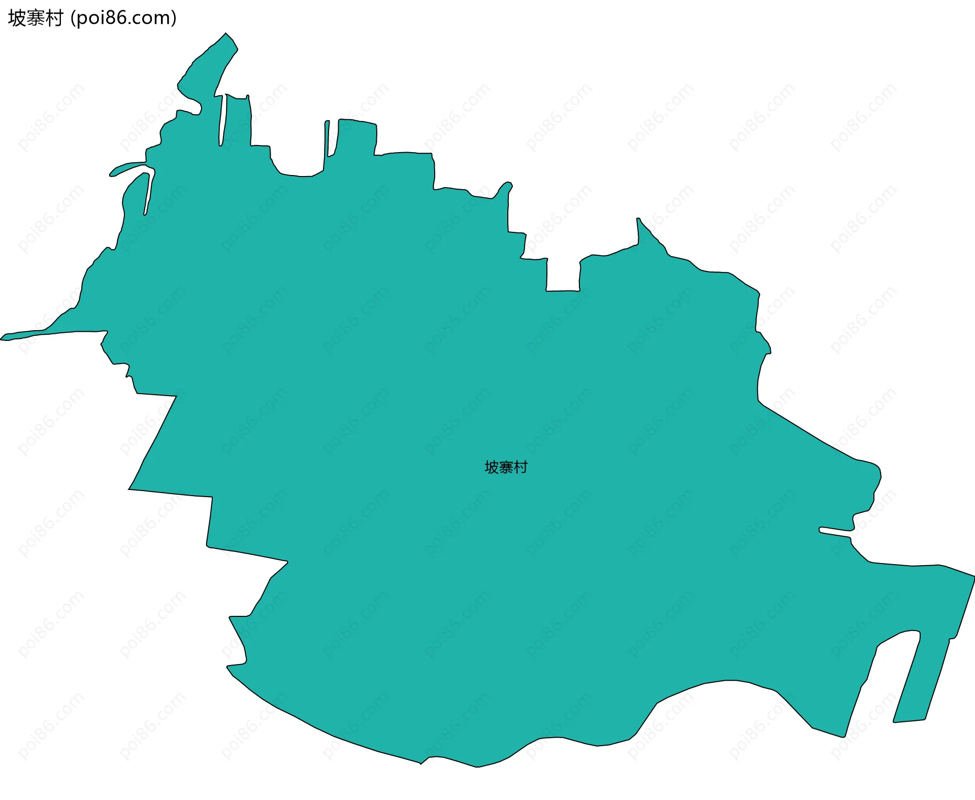 坡寨村边界地图