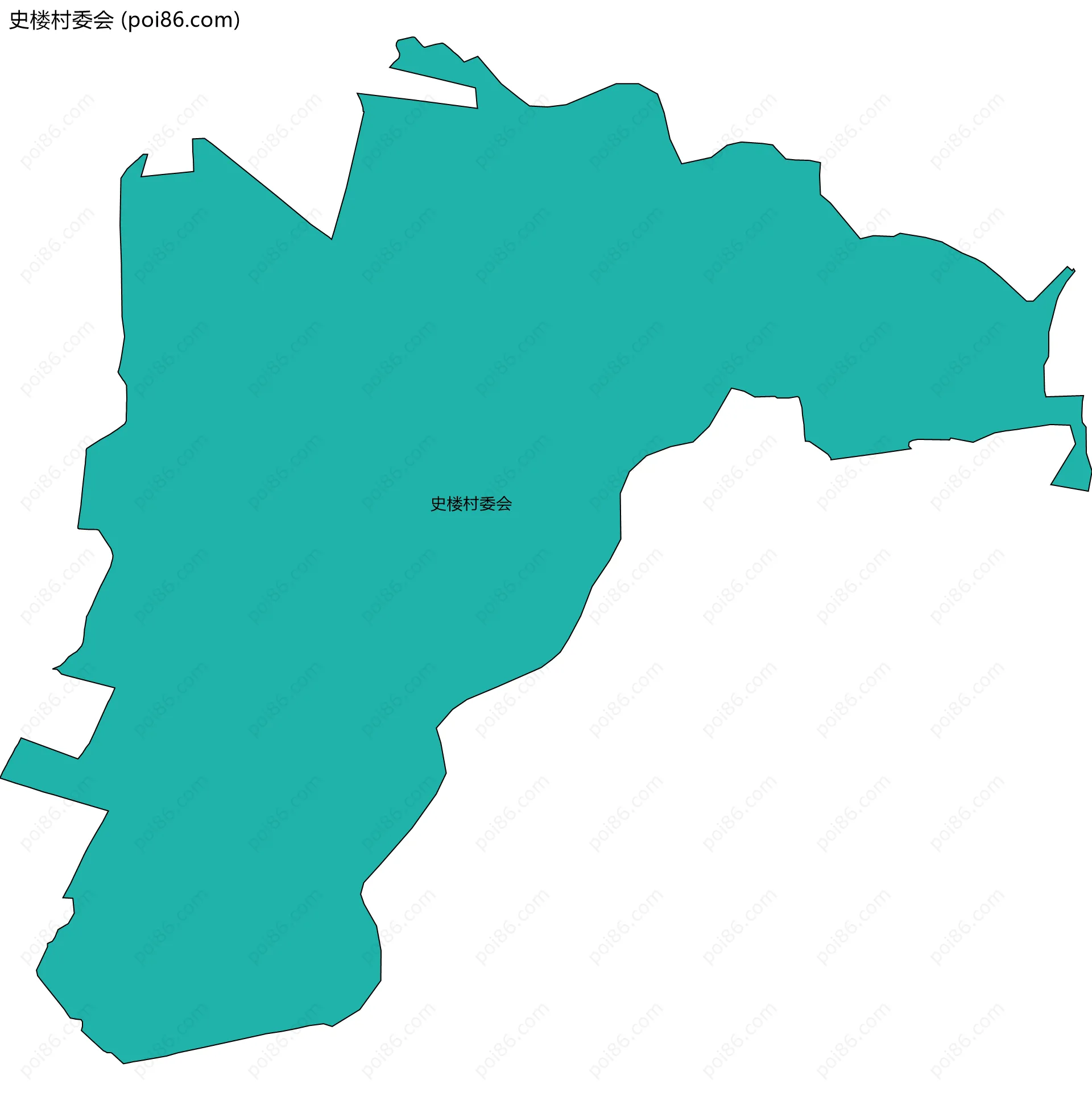 史楼村委会边界地图