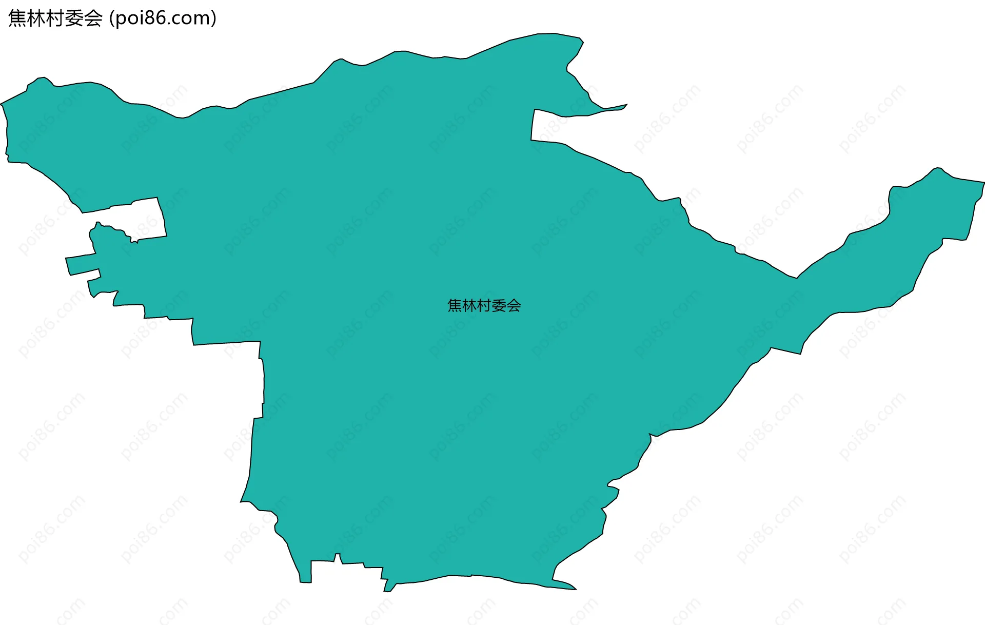 焦林村委会边界地图