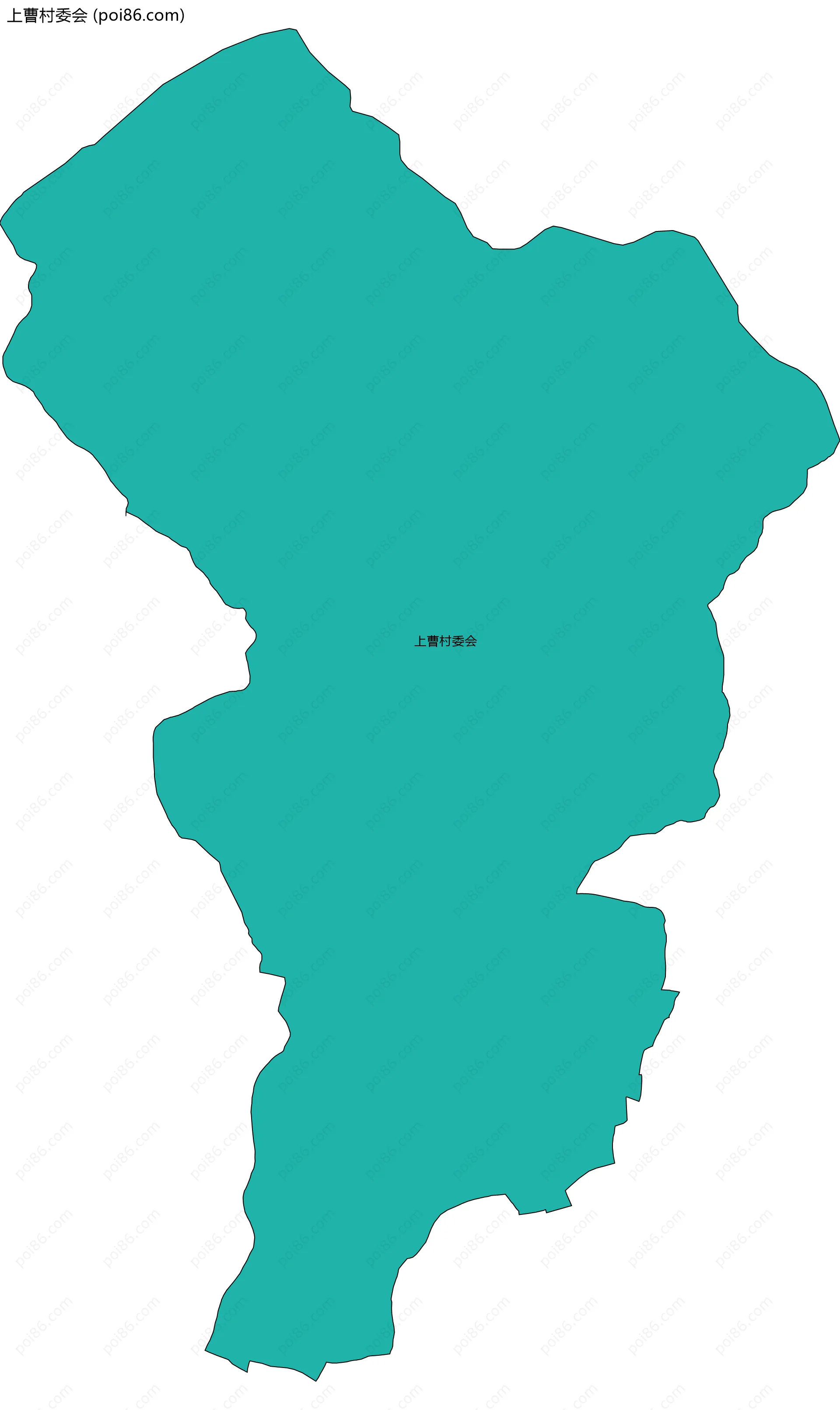 上曹村委会边界地图