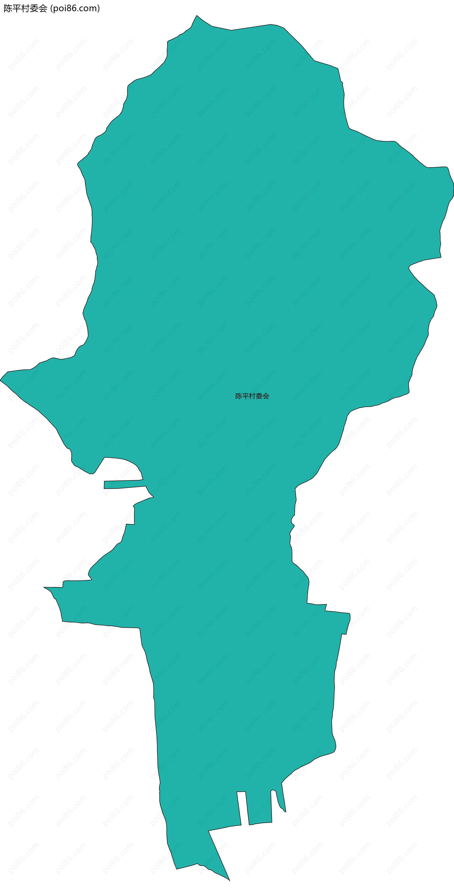 陈平村委会边界地图