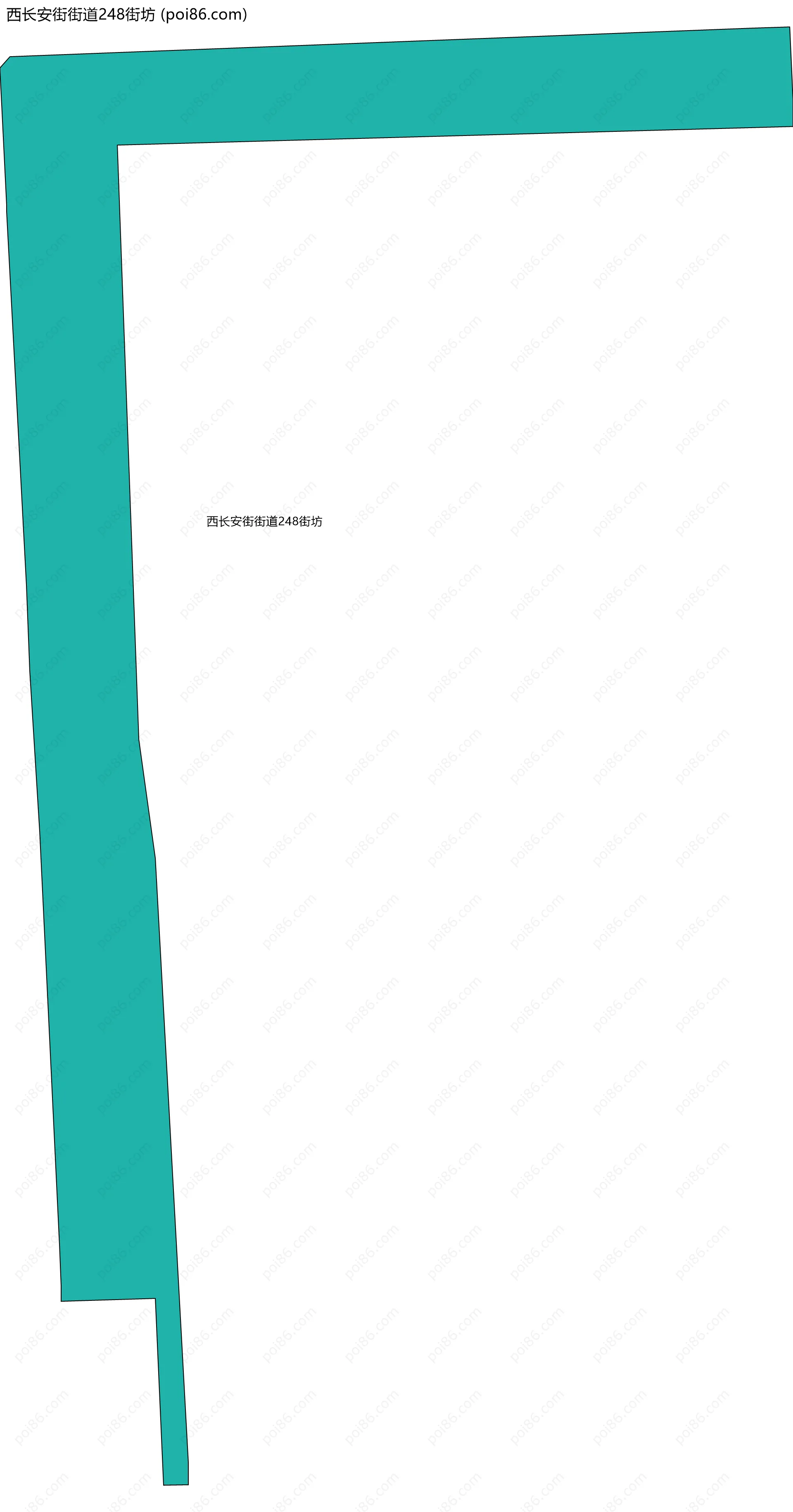 西长安街街道248街坊边界地图