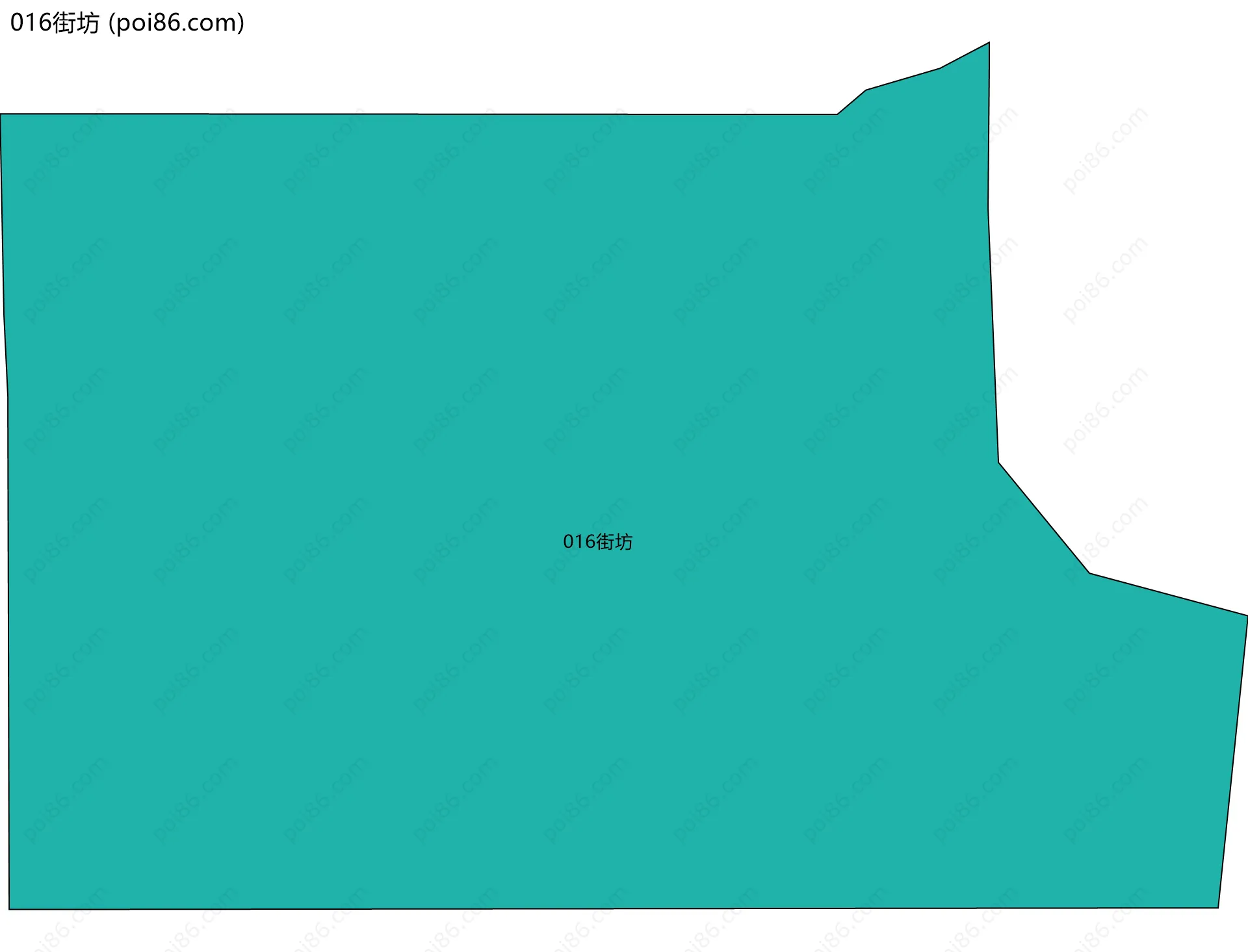 016街坊边界地图