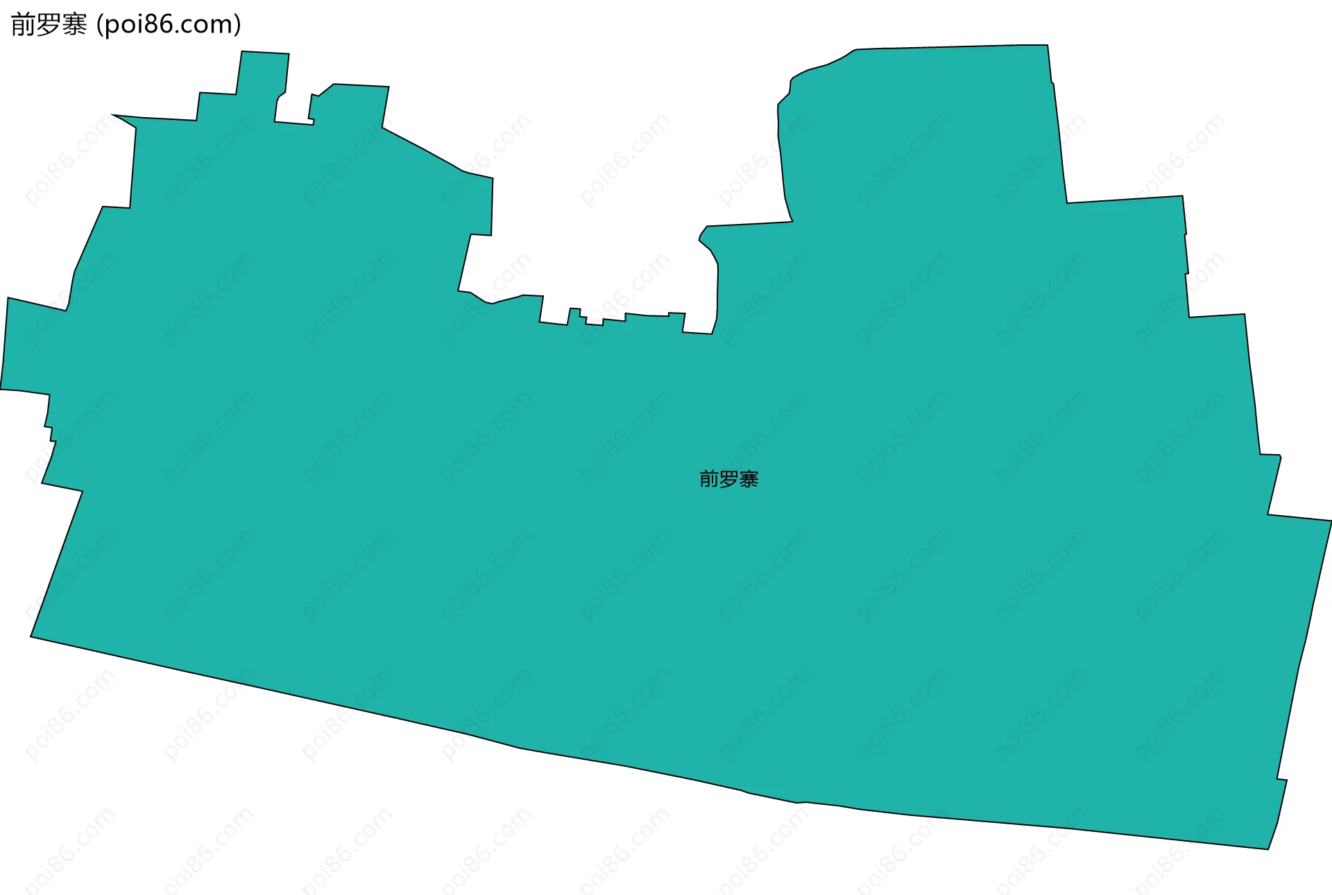 前罗寨边界地图