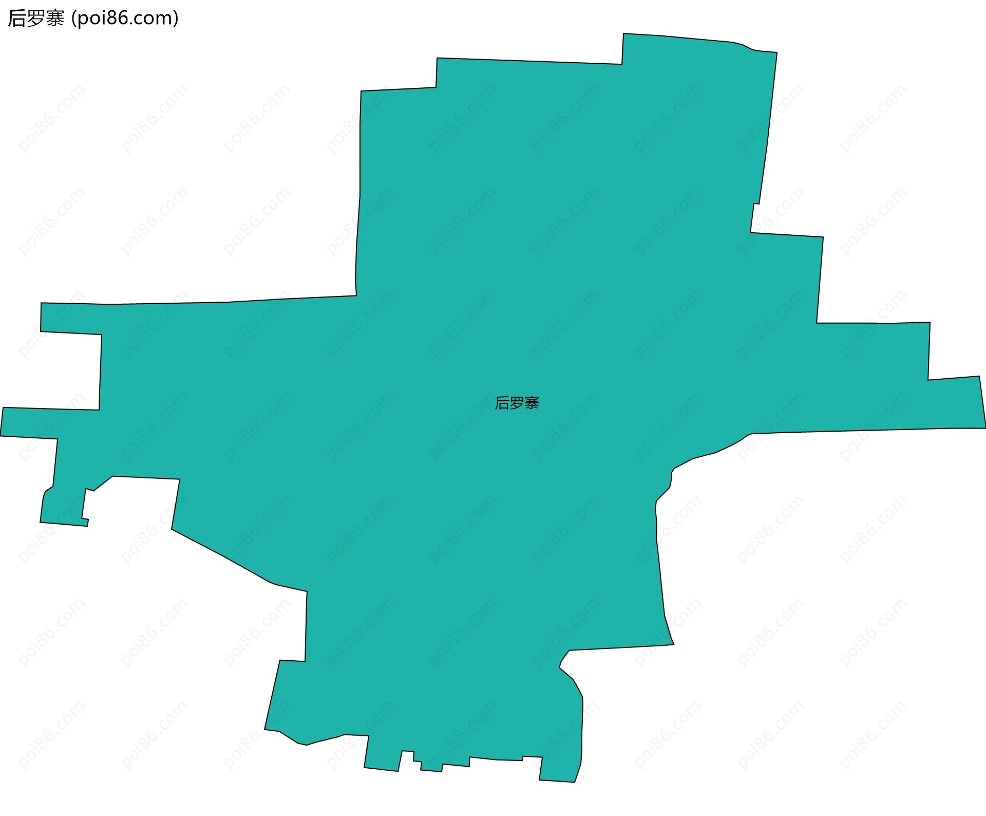 后罗寨边界地图