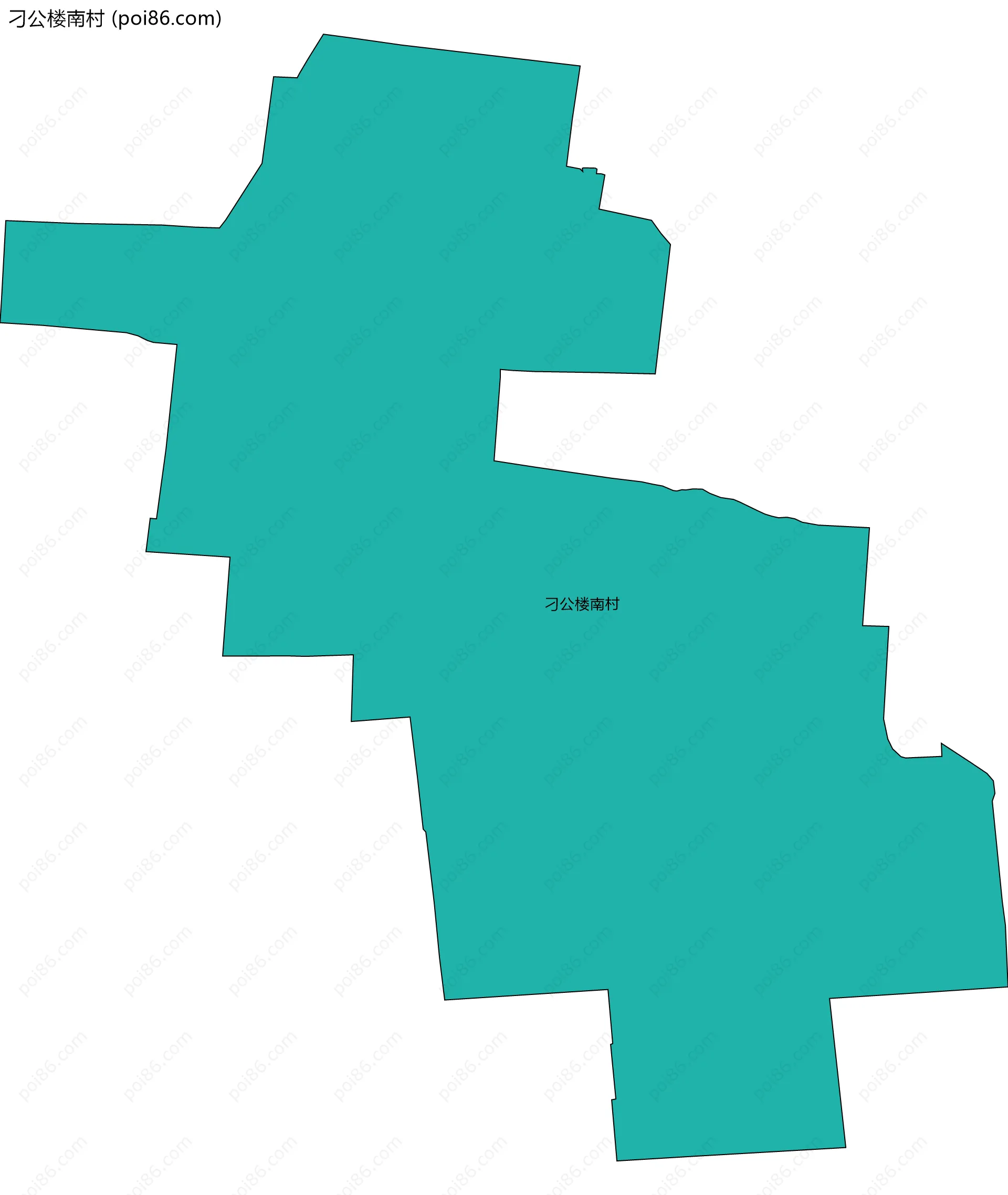 刁公楼南村边界地图