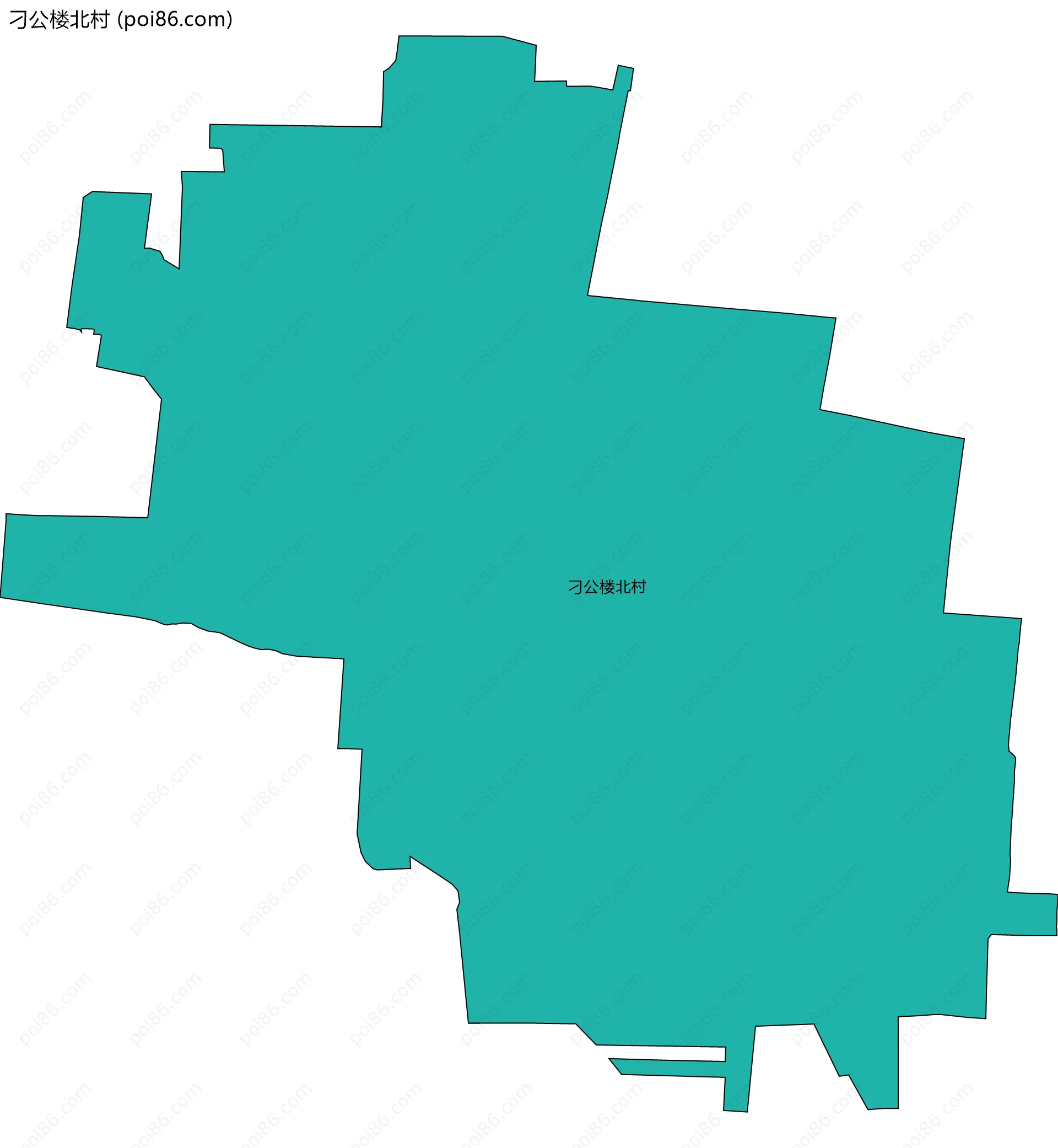 刁公楼北村边界地图