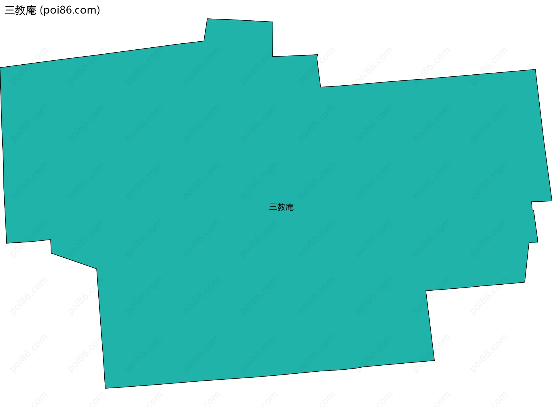 三教庵边界地图