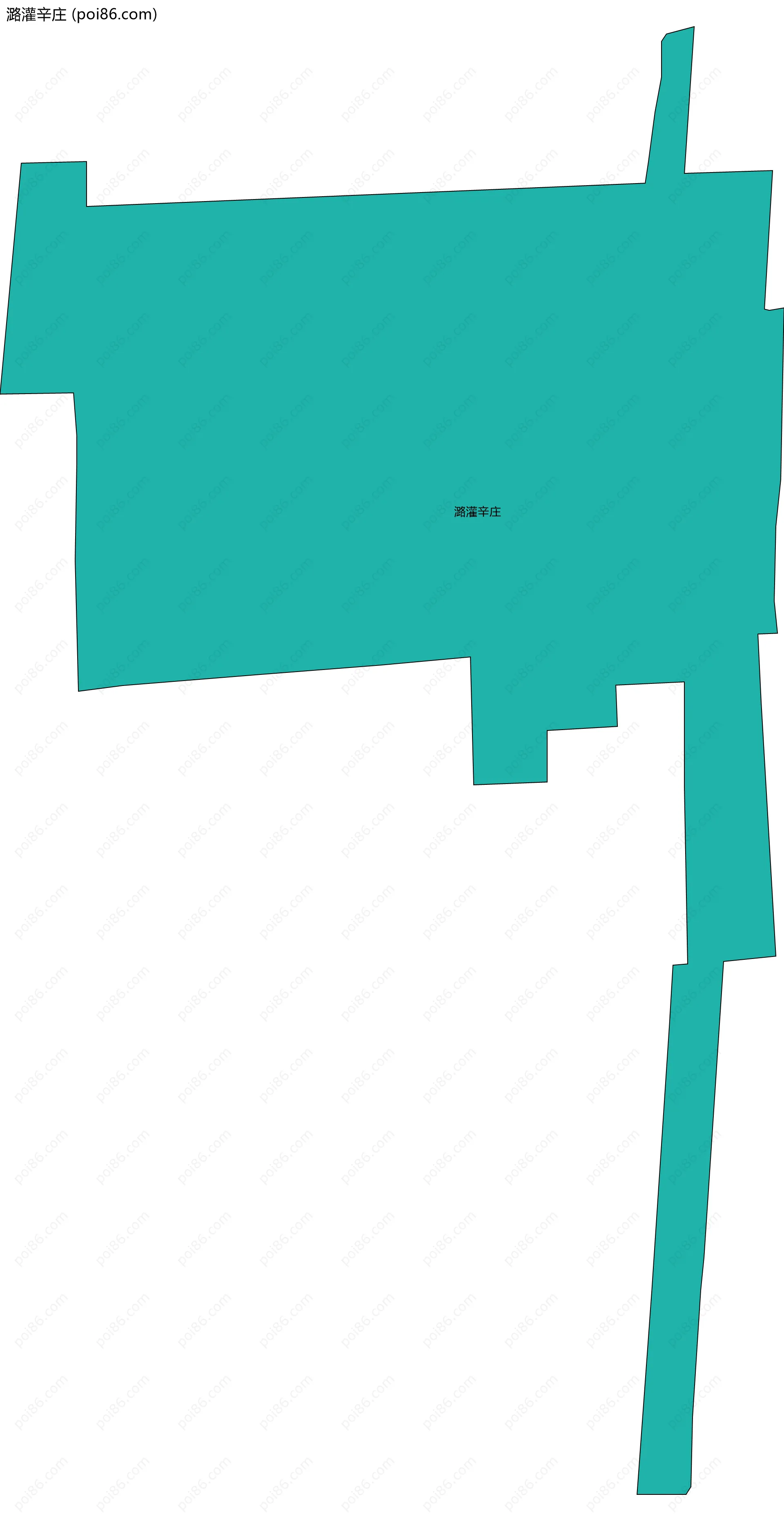 潞灌辛庄边界地图