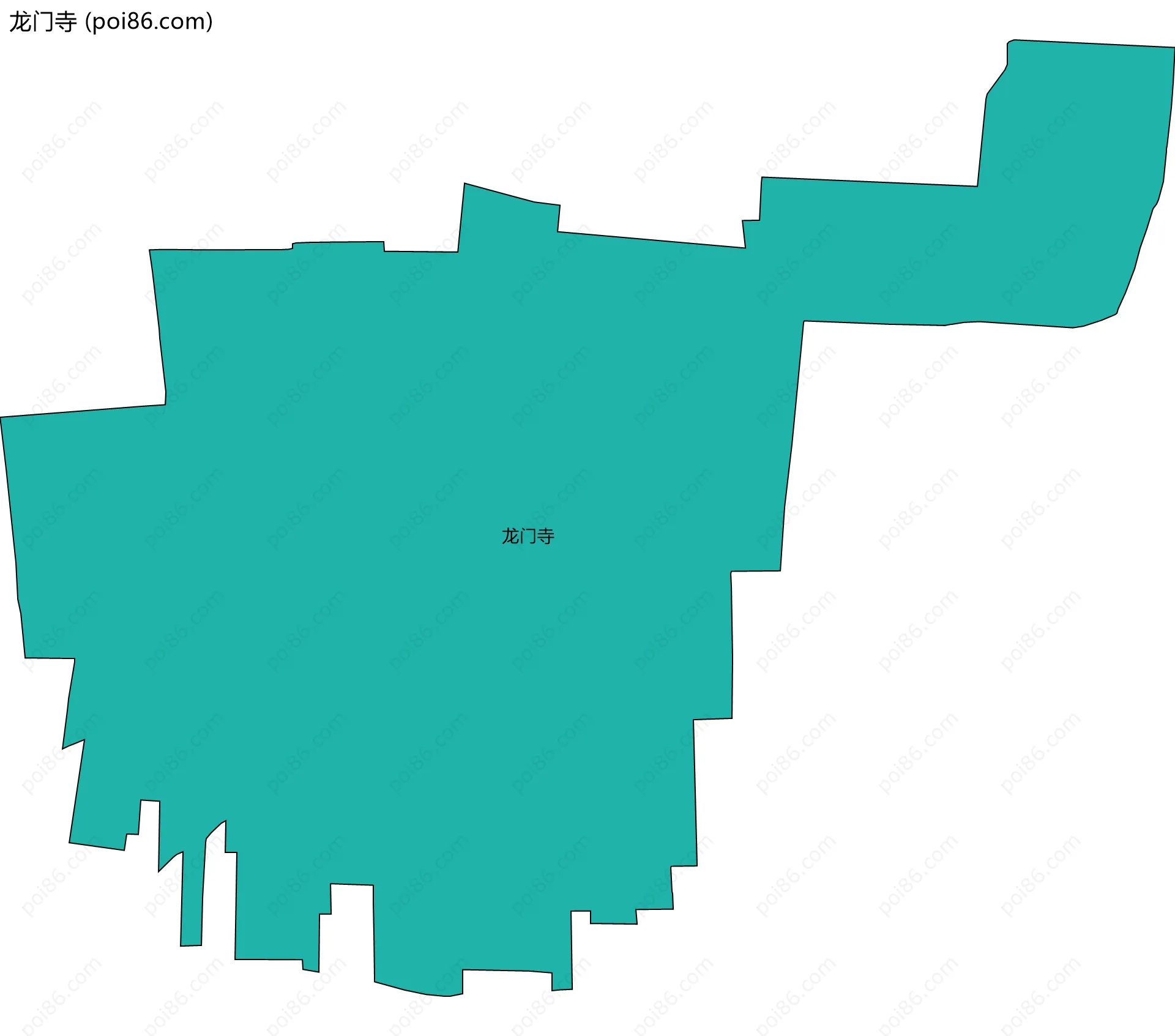 龙门寺边界地图