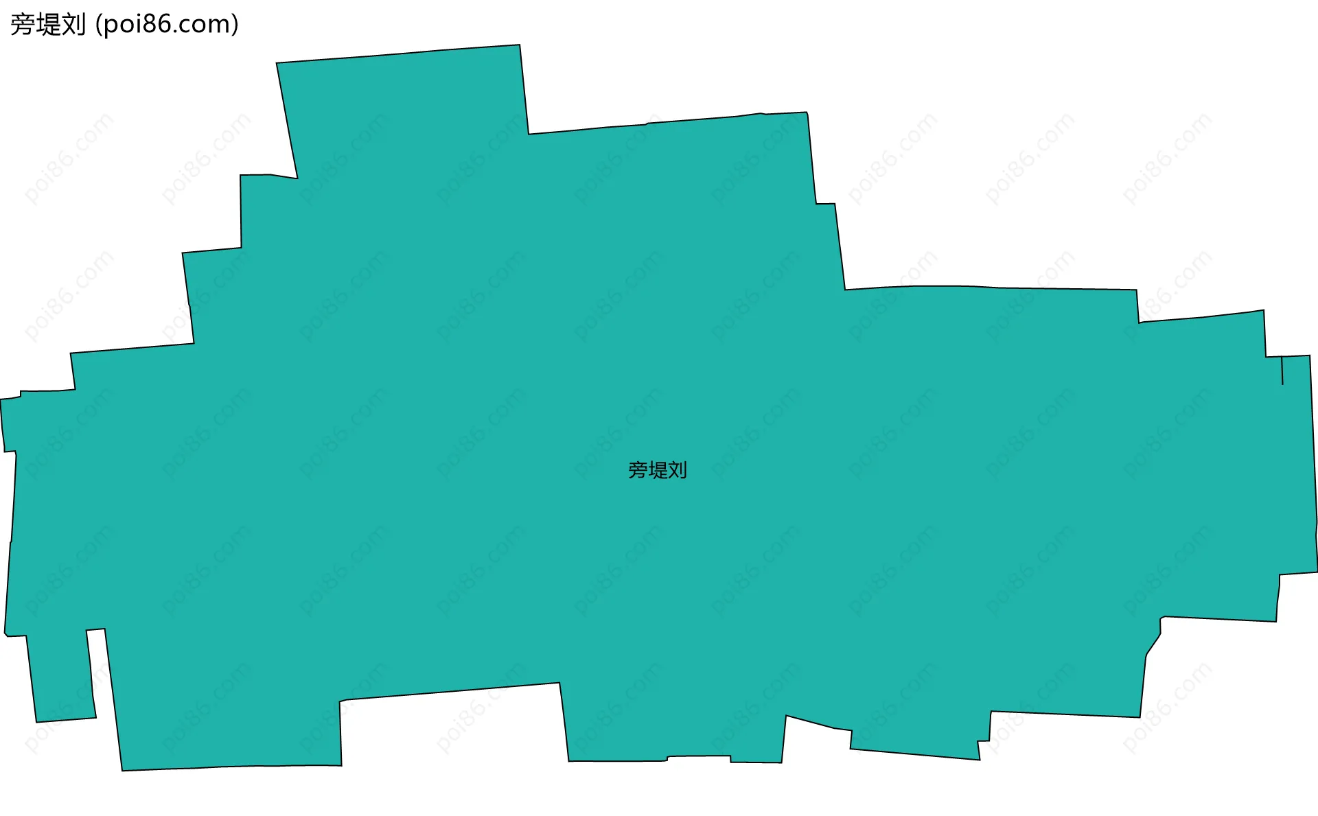 旁堤刘边界地图