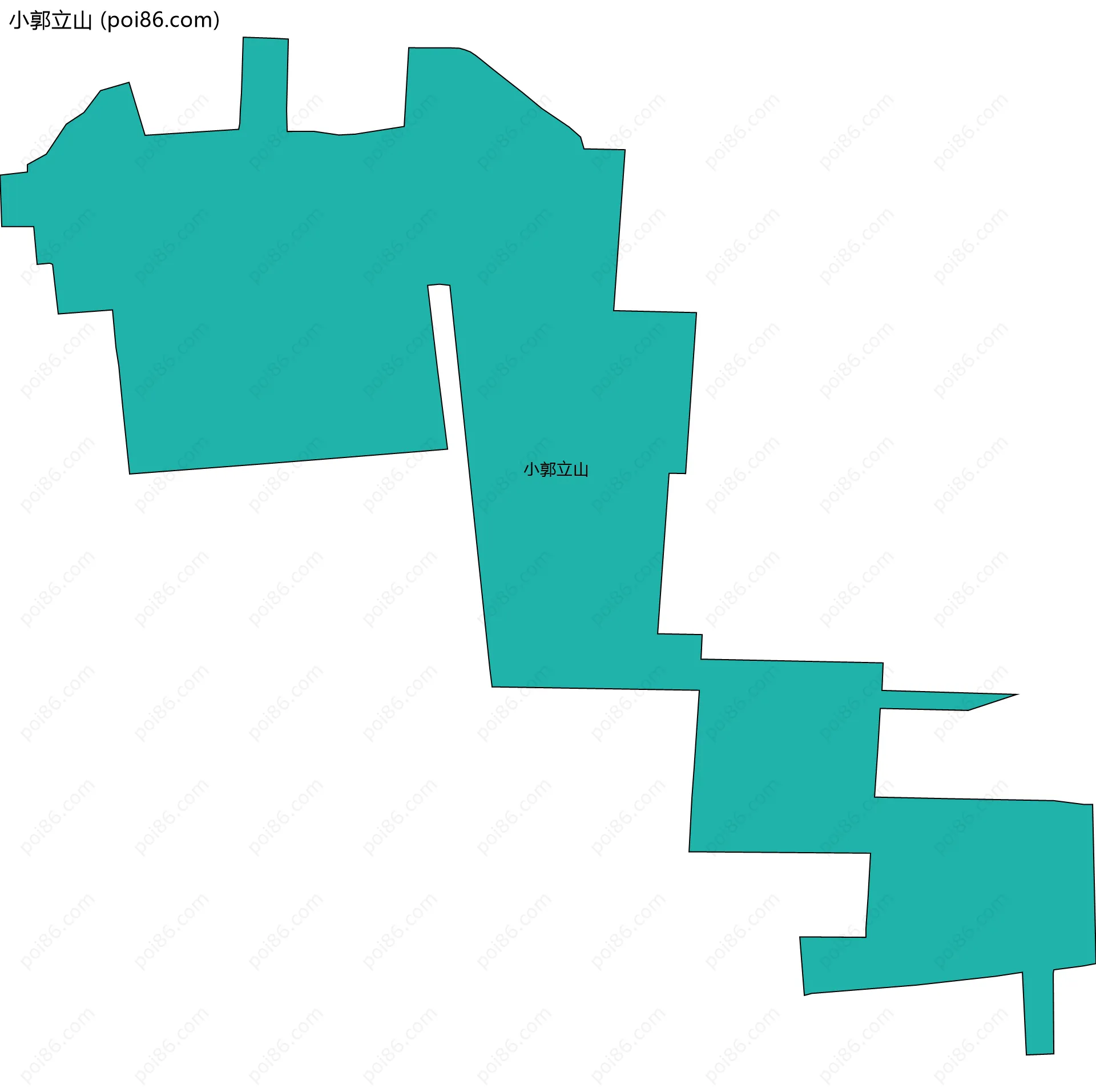 小郭立山边界地图