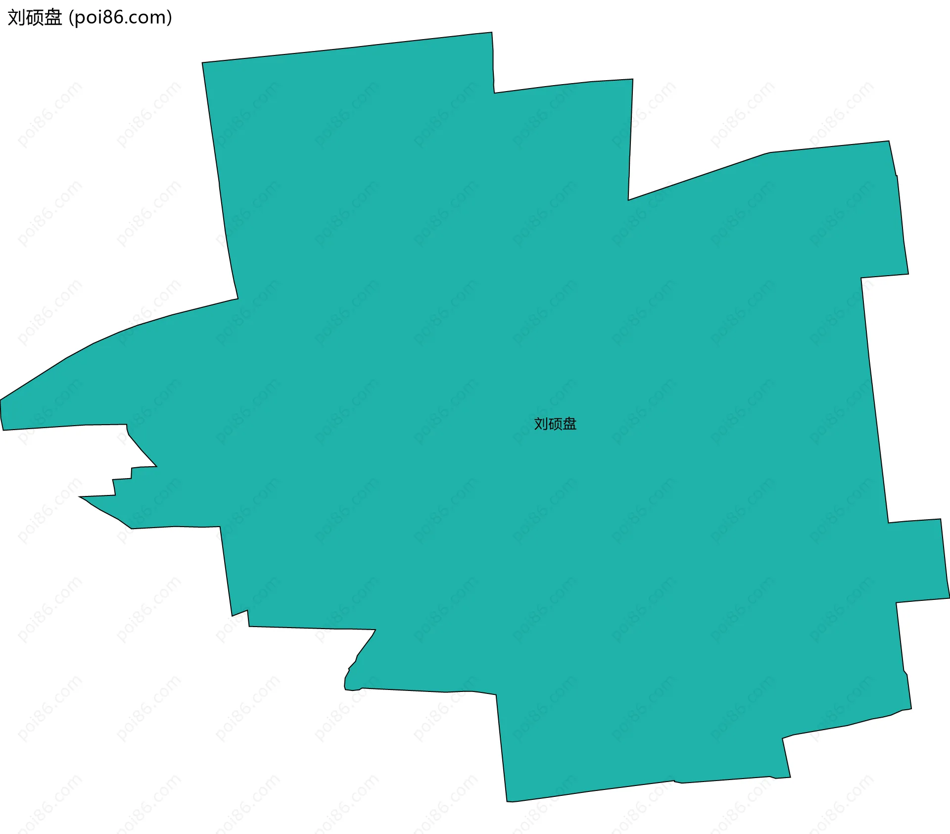 刘硕盘边界地图