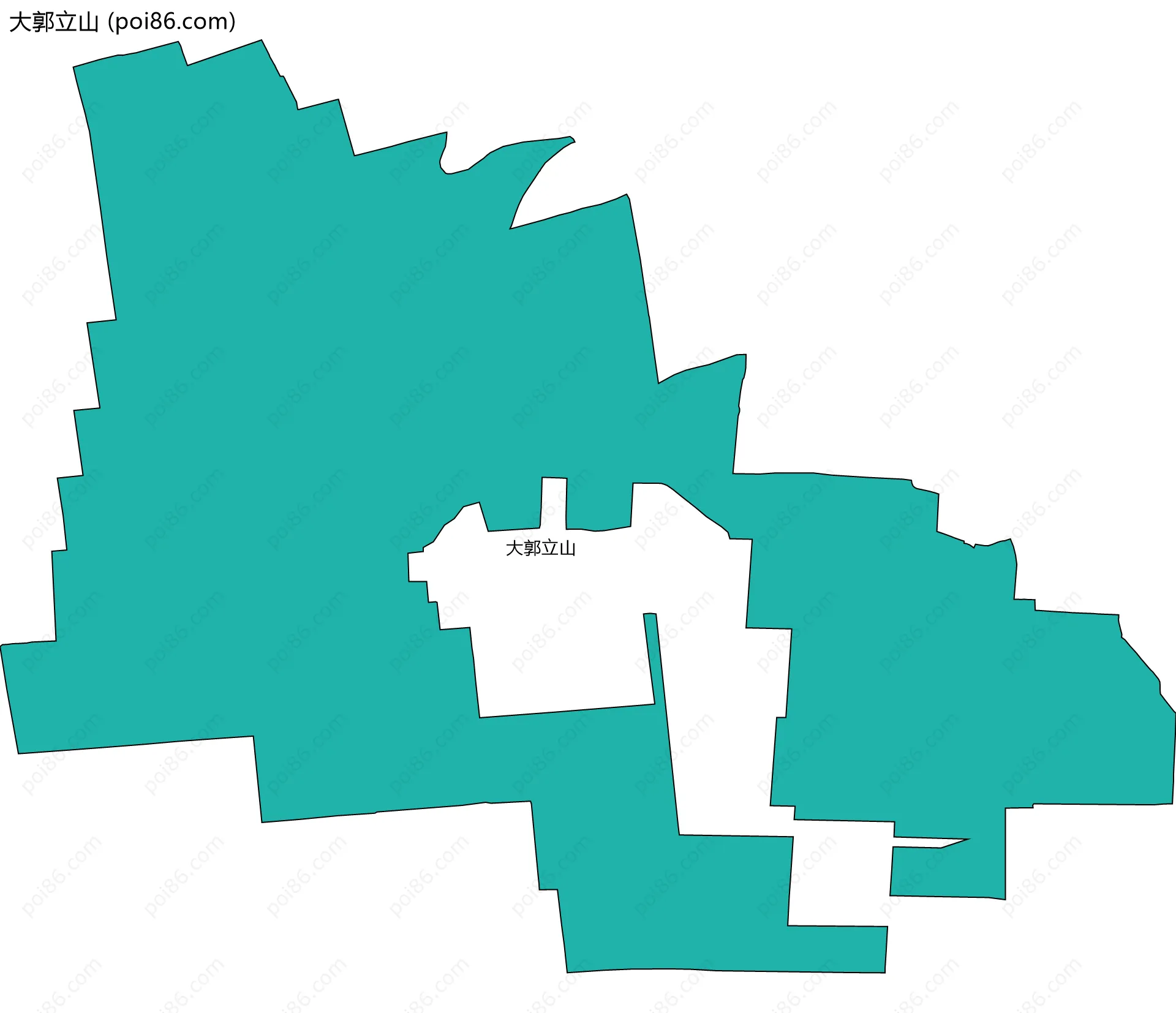 大郭立山边界地图