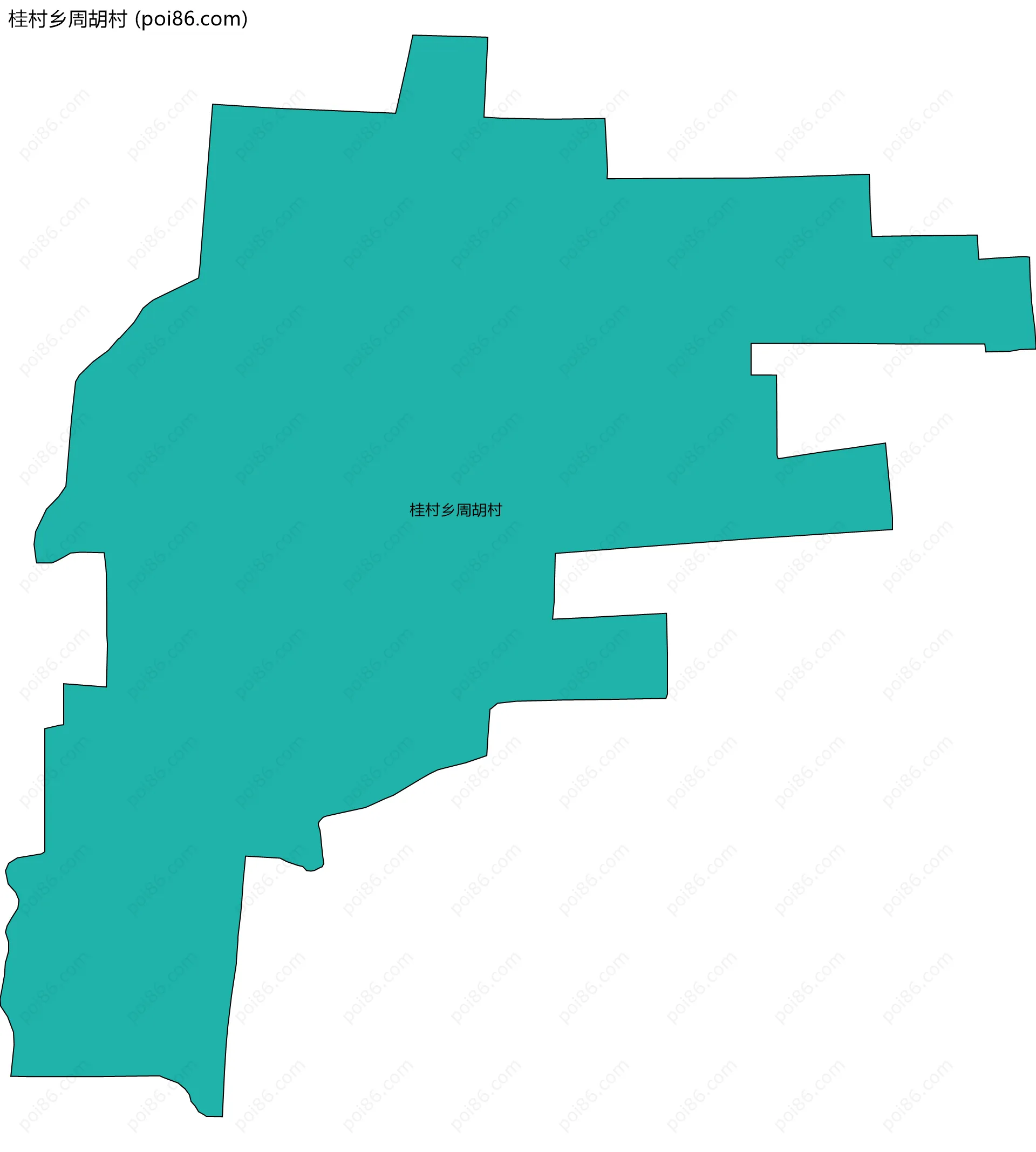 桂村乡周胡村边界地图