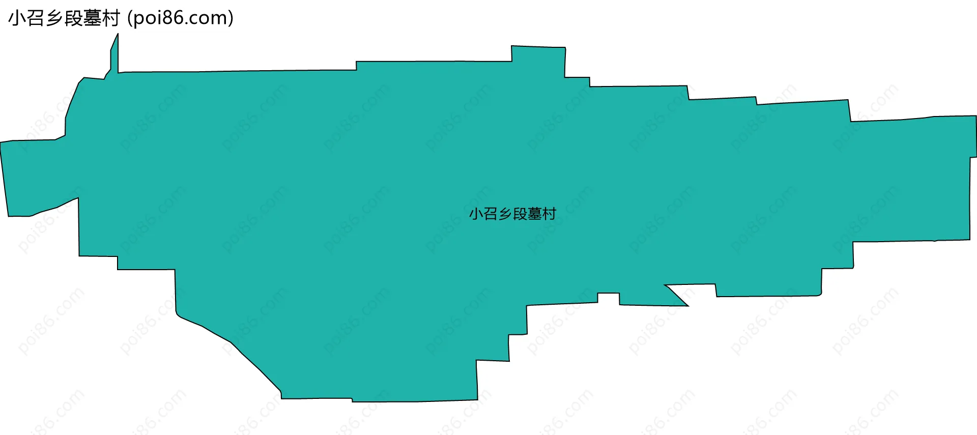 小召乡段墓村边界地图
