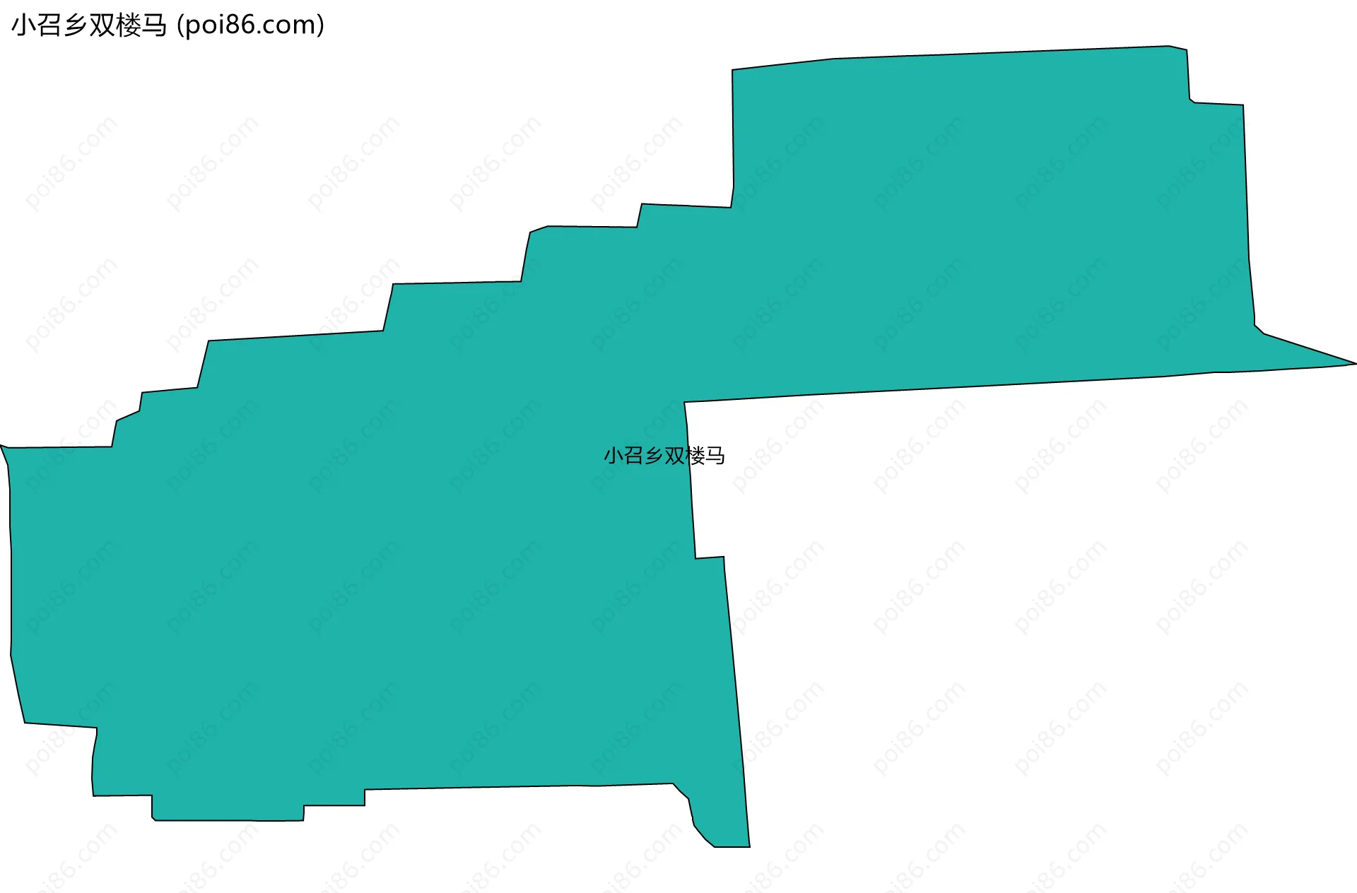 小召乡双楼马边界地图
