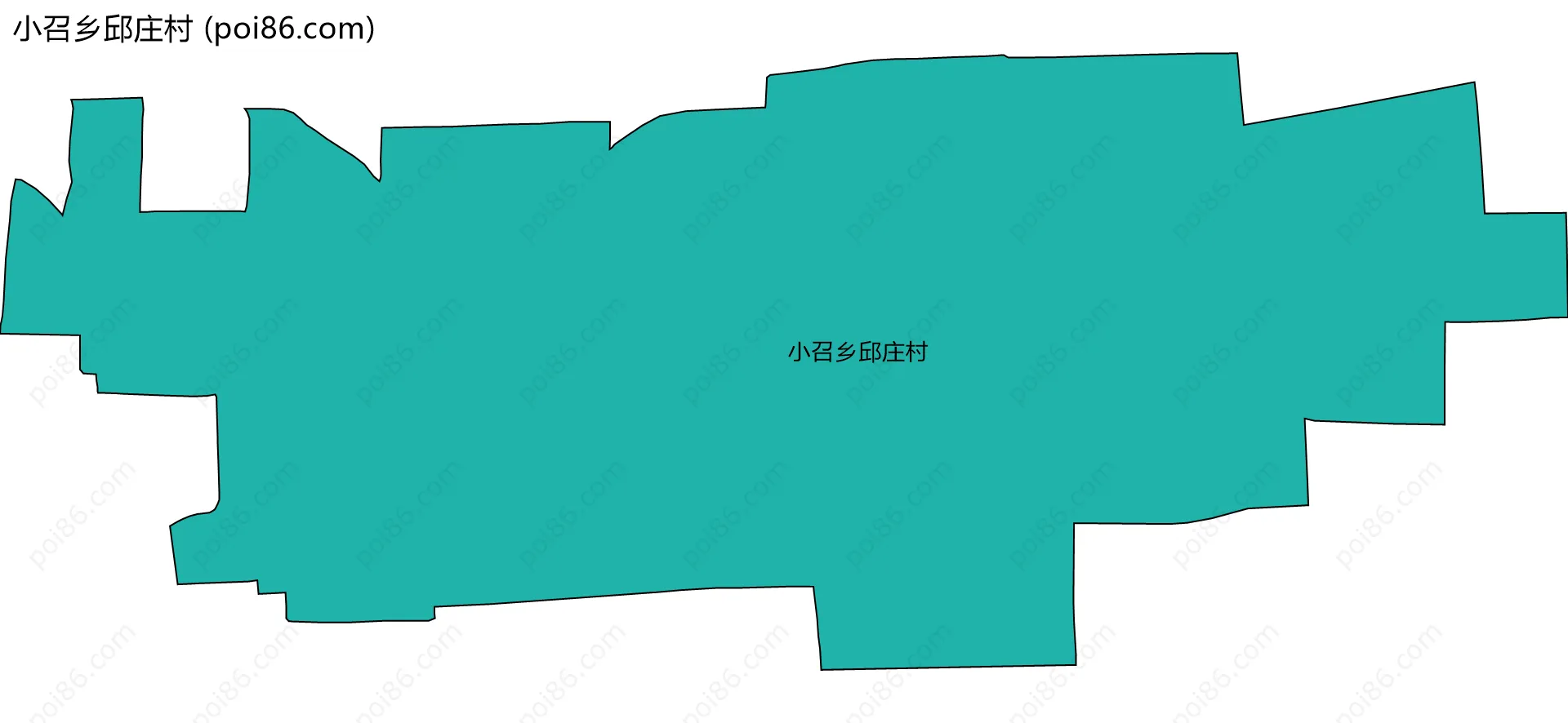 小召乡邱庄村边界地图