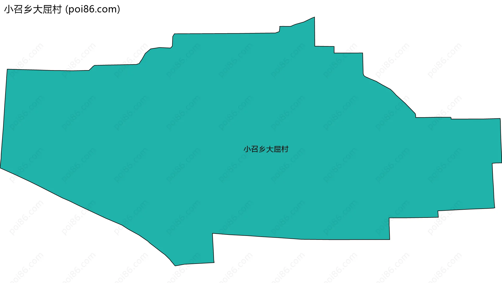 小召乡大屈村边界地图
