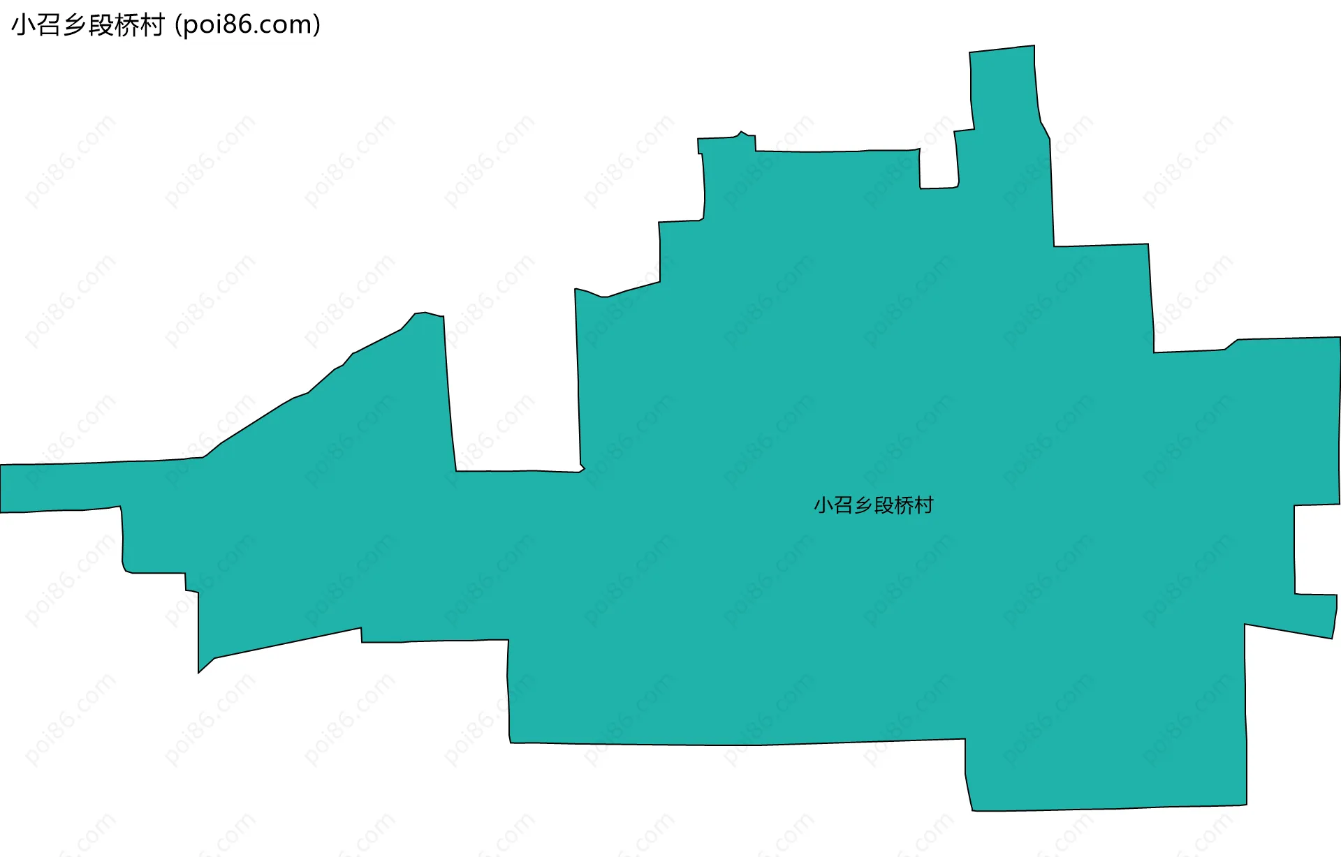 小召乡段桥村边界地图