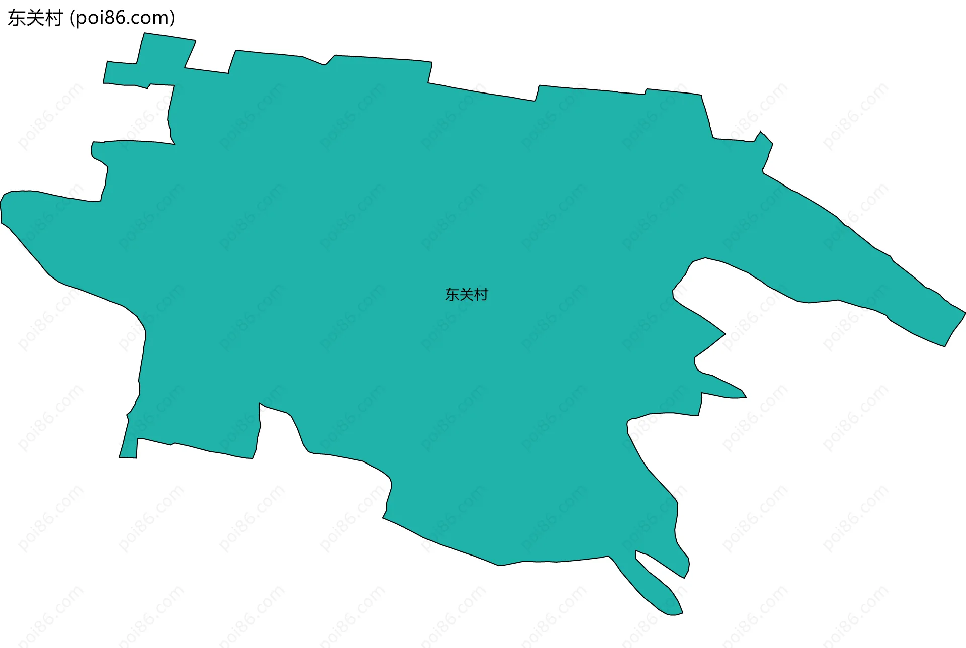 东关村边界地图