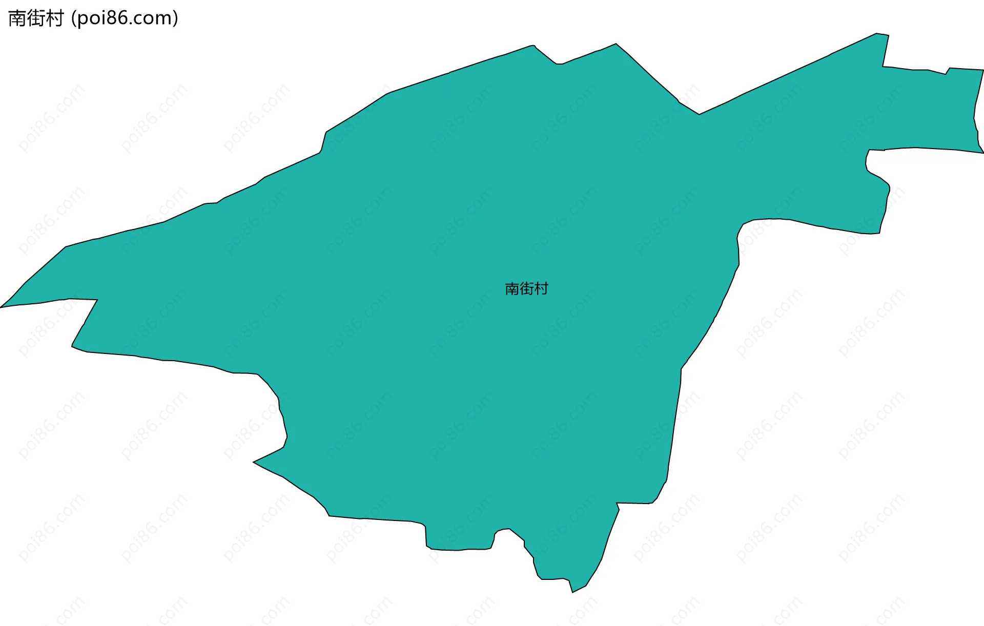 南街村边界地图