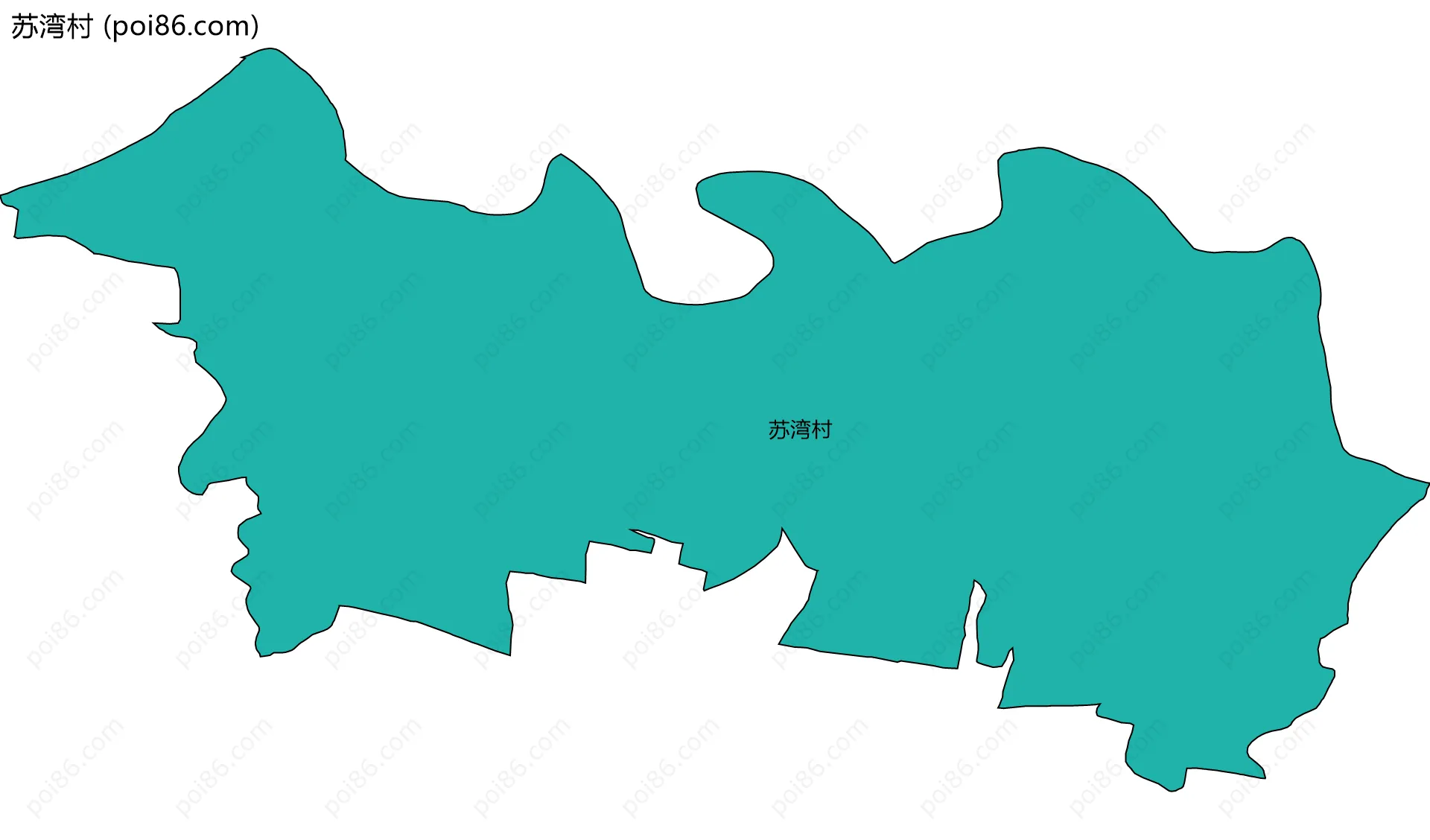 苏湾村边界地图