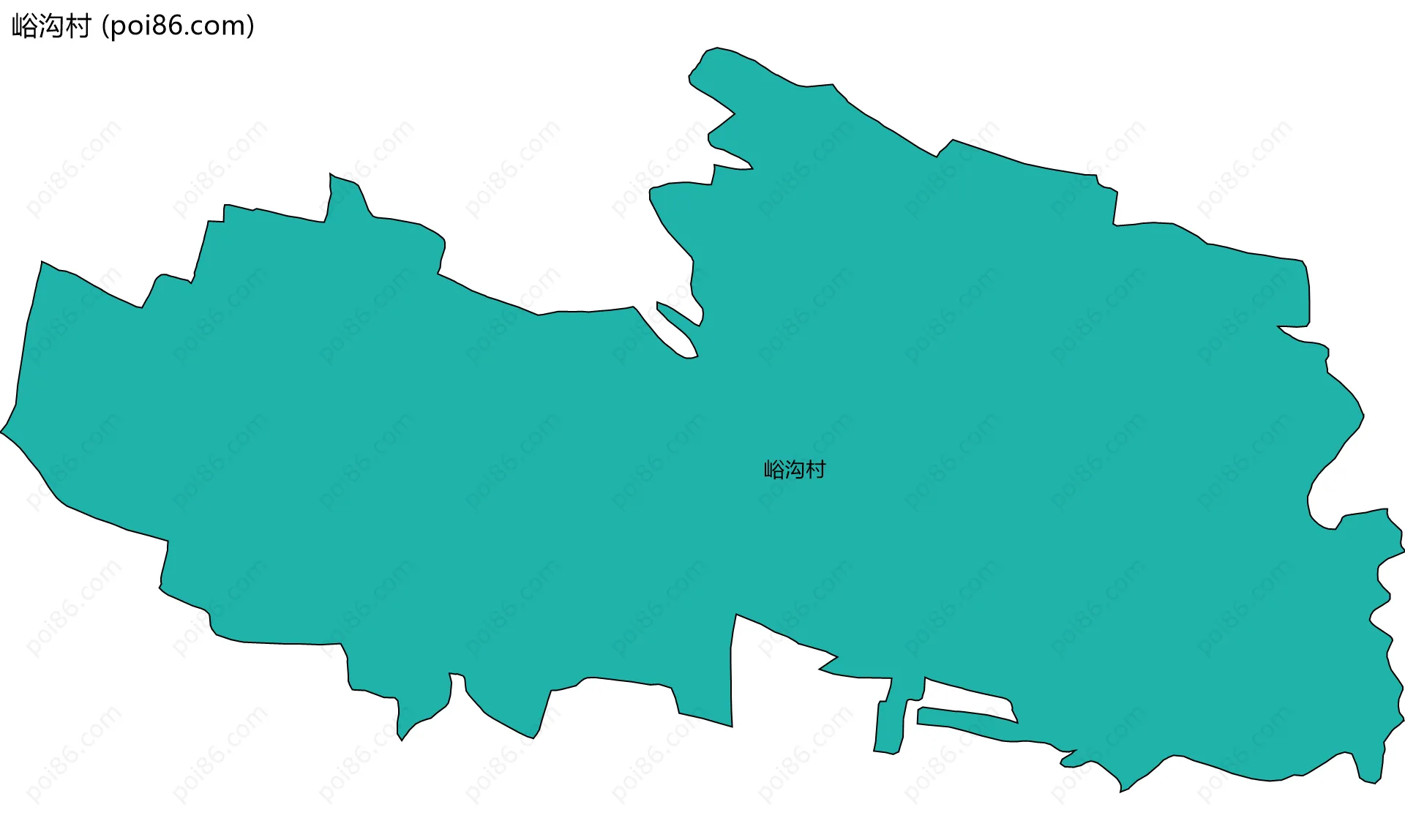 峪沟村边界地图