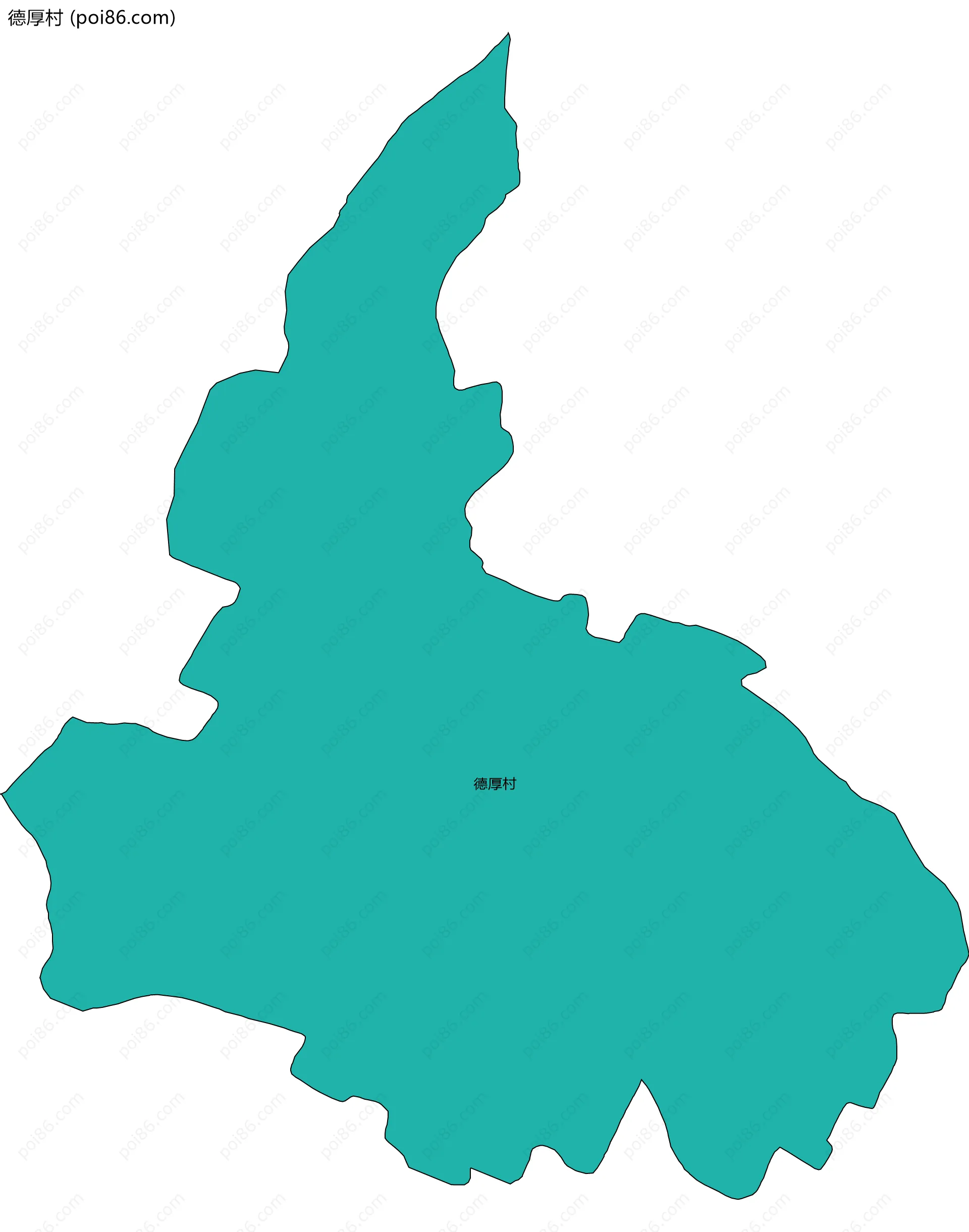 德厚村边界地图