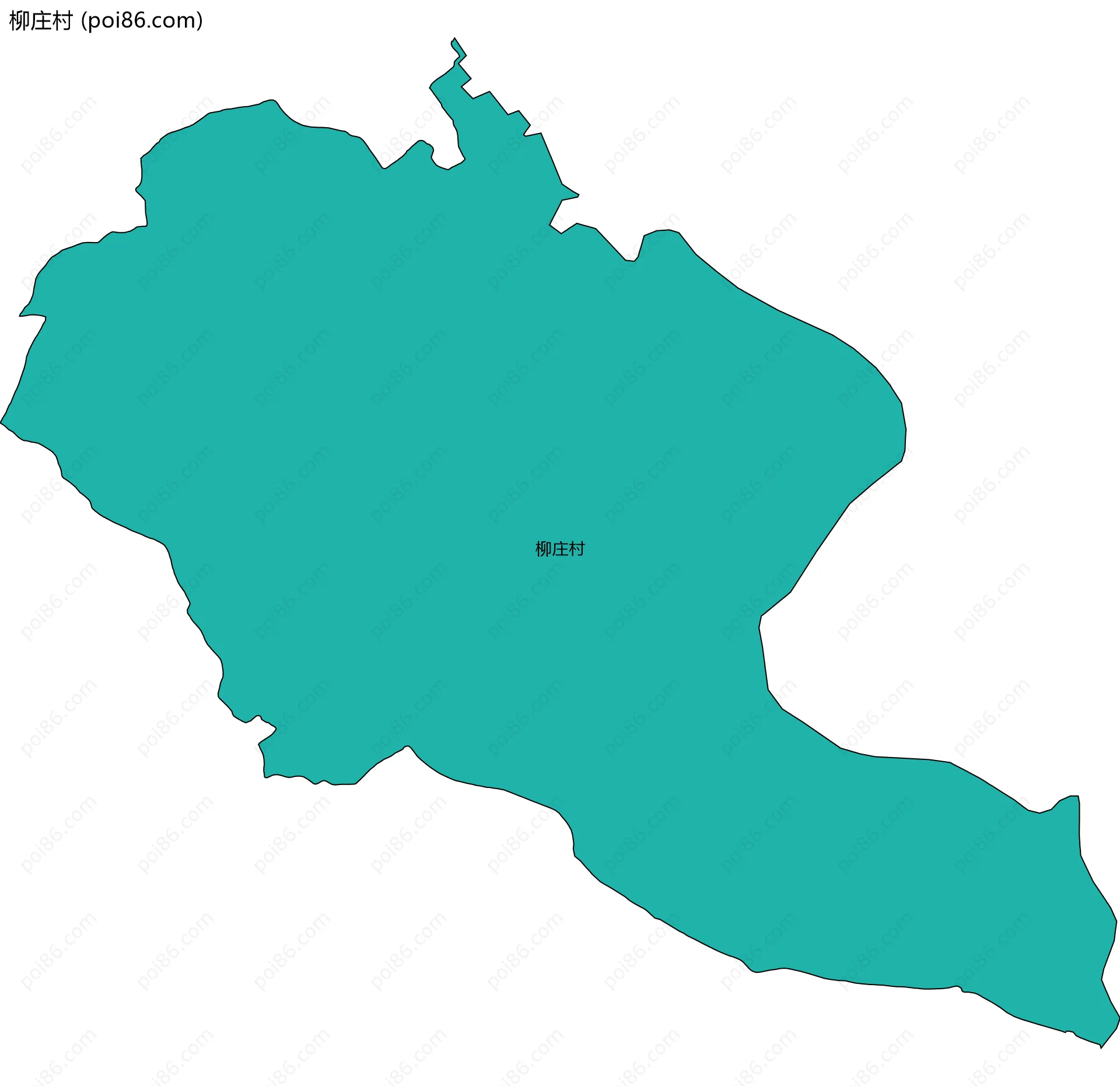 柳庄村边界地图