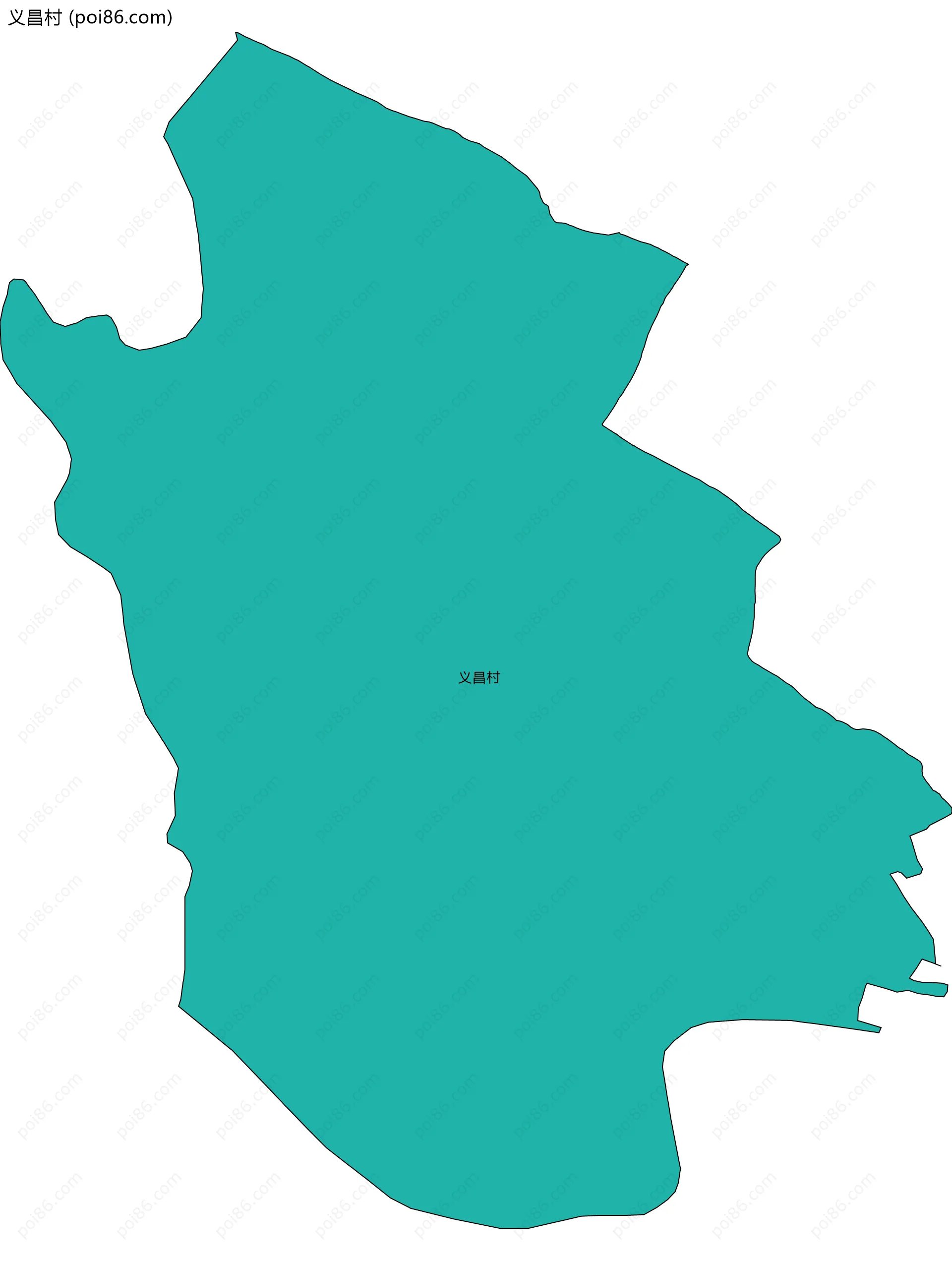 义昌村边界地图