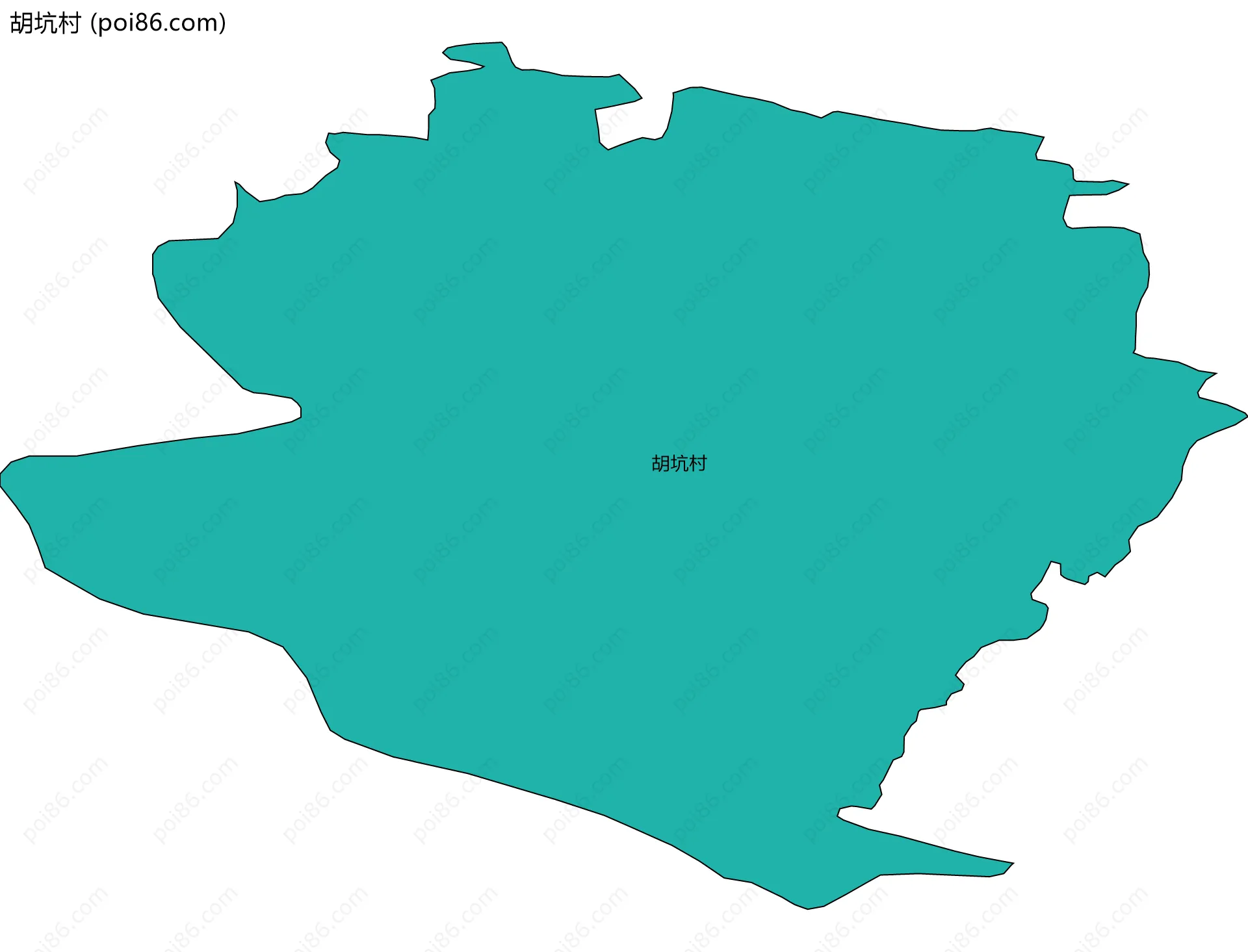 胡坑村边界地图