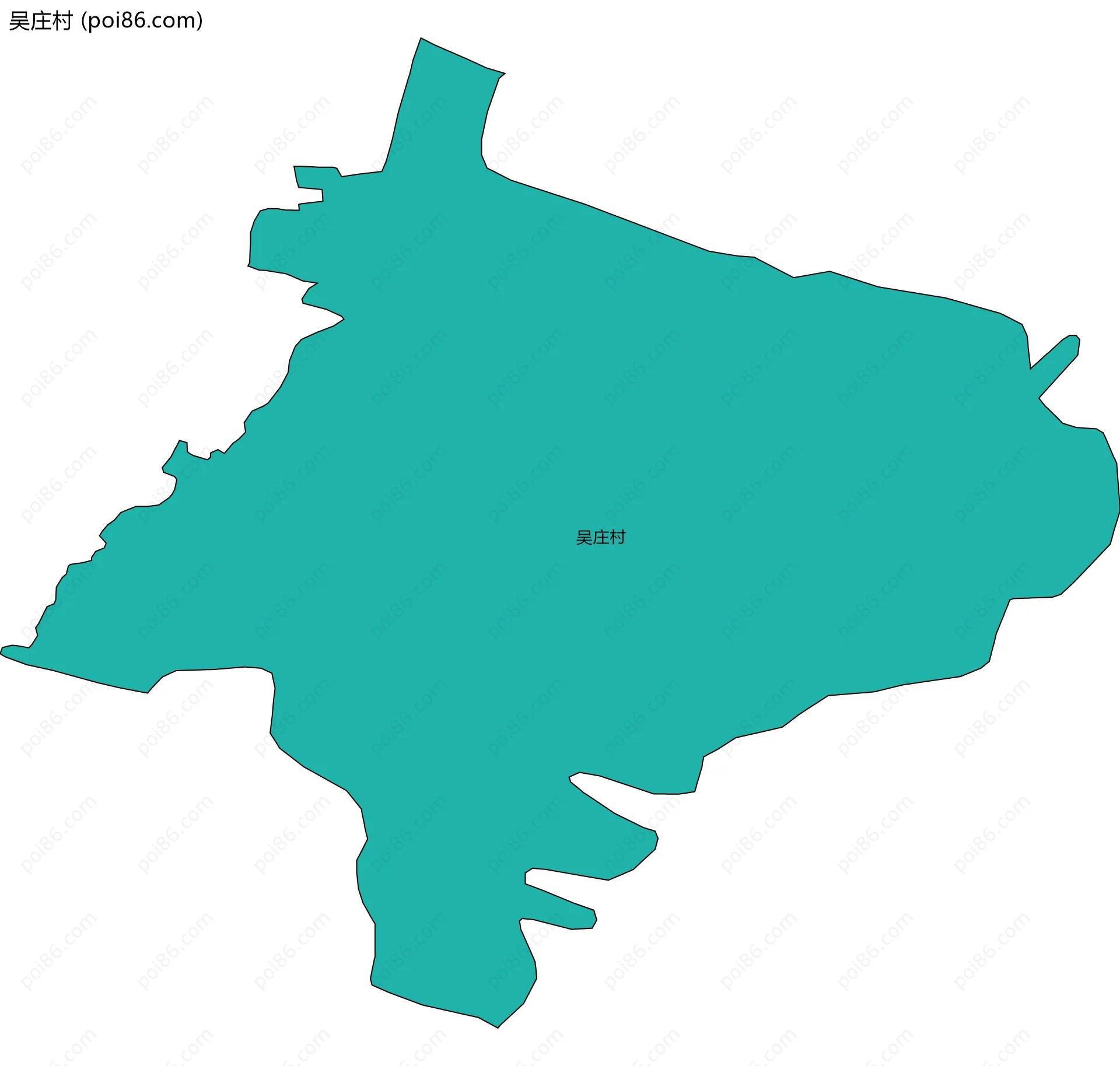 吴庄村边界地图