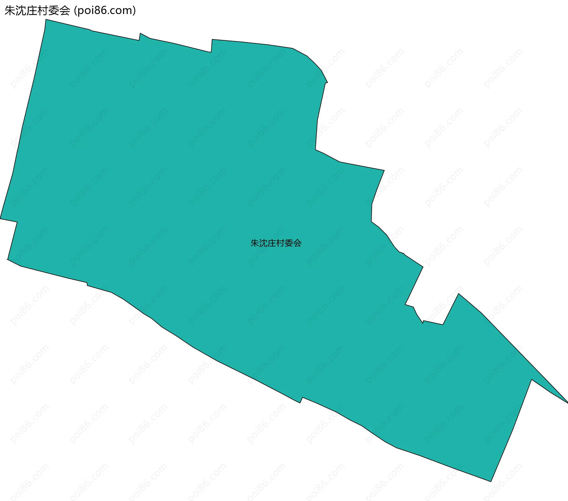 朱沈庄村委会边界地图