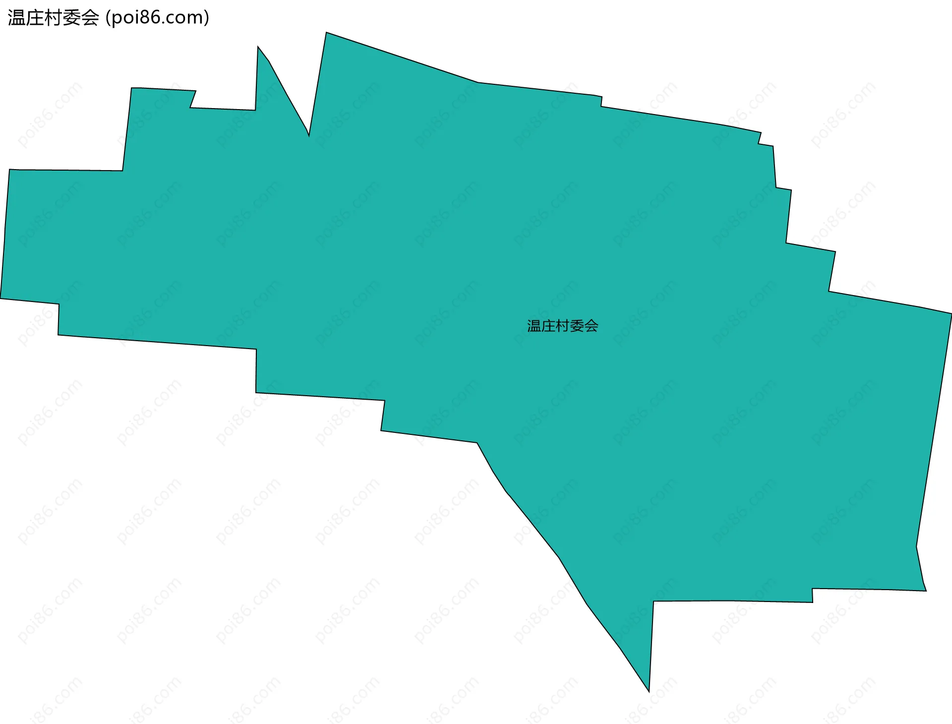 温庄村委会边界地图