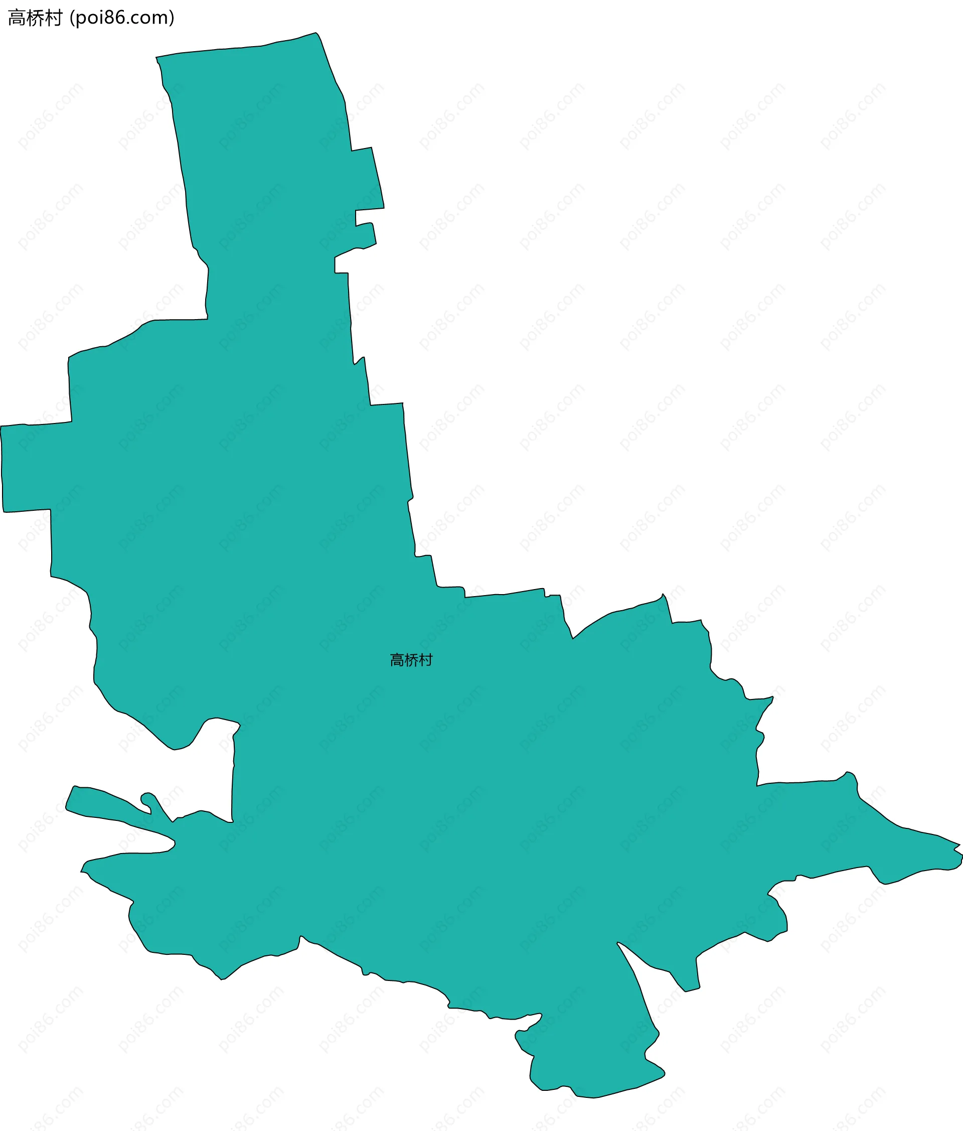 高桥村边界地图