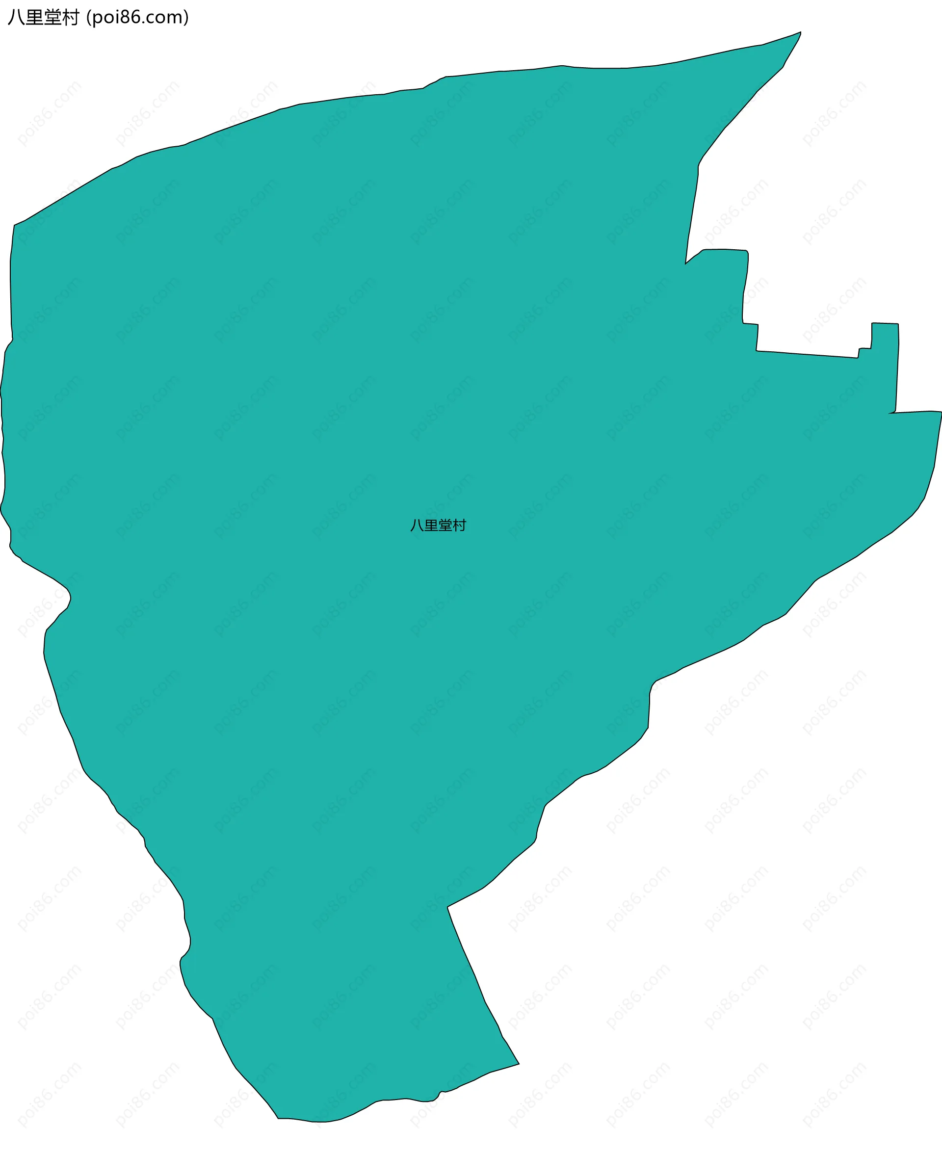 八里堂村边界地图