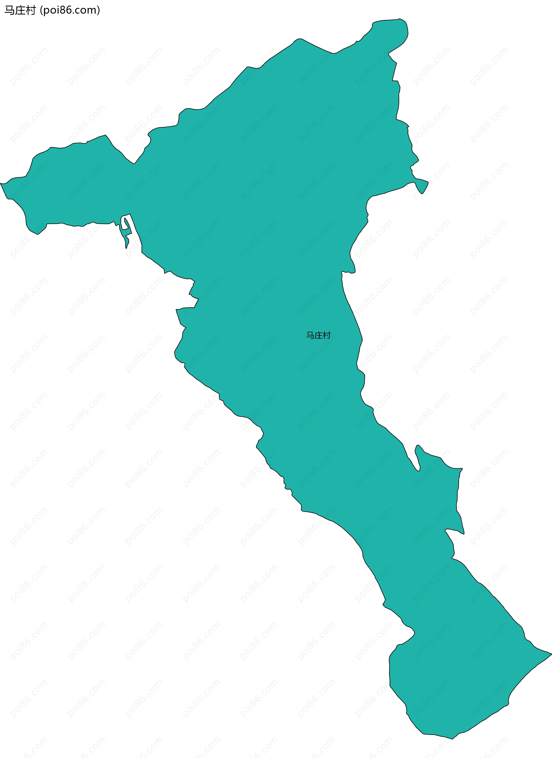马庄村边界地图