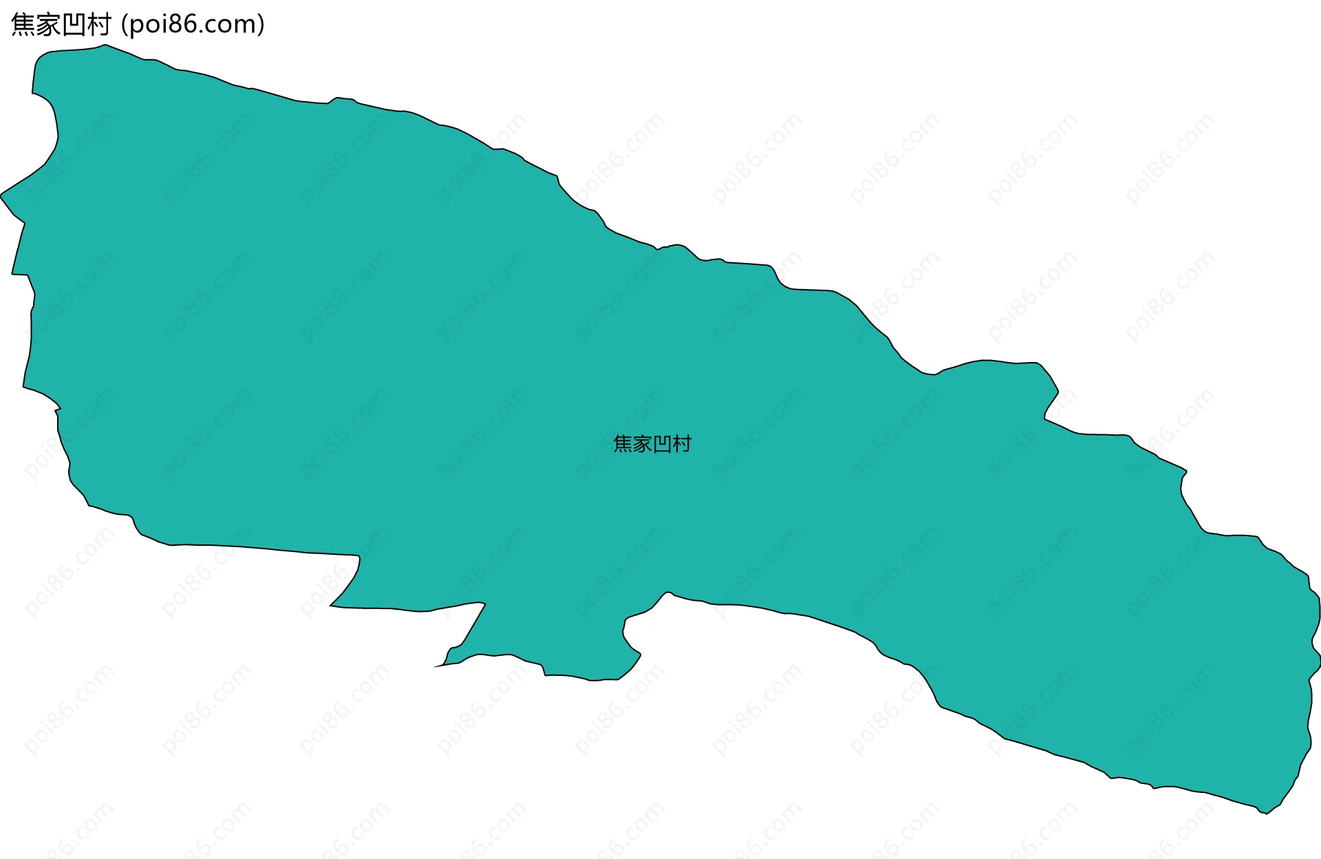 焦家凹村边界地图