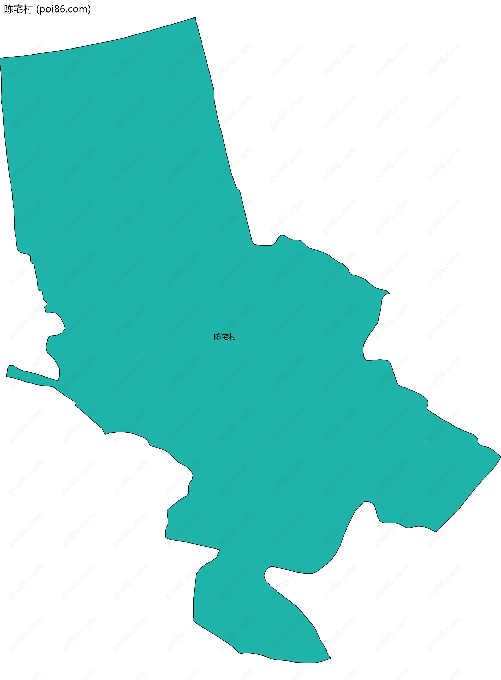 陈宅村边界地图