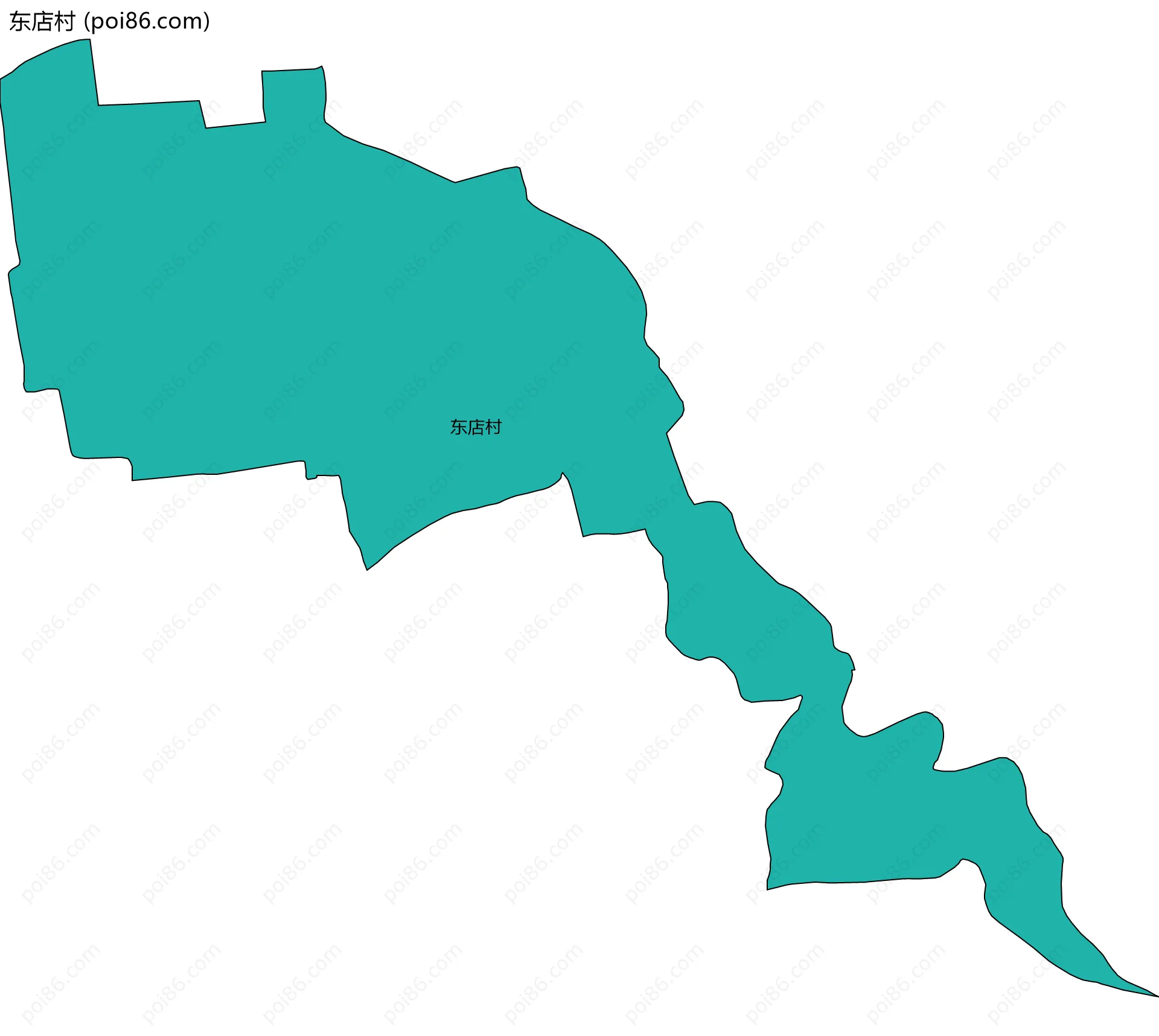 东店村边界地图