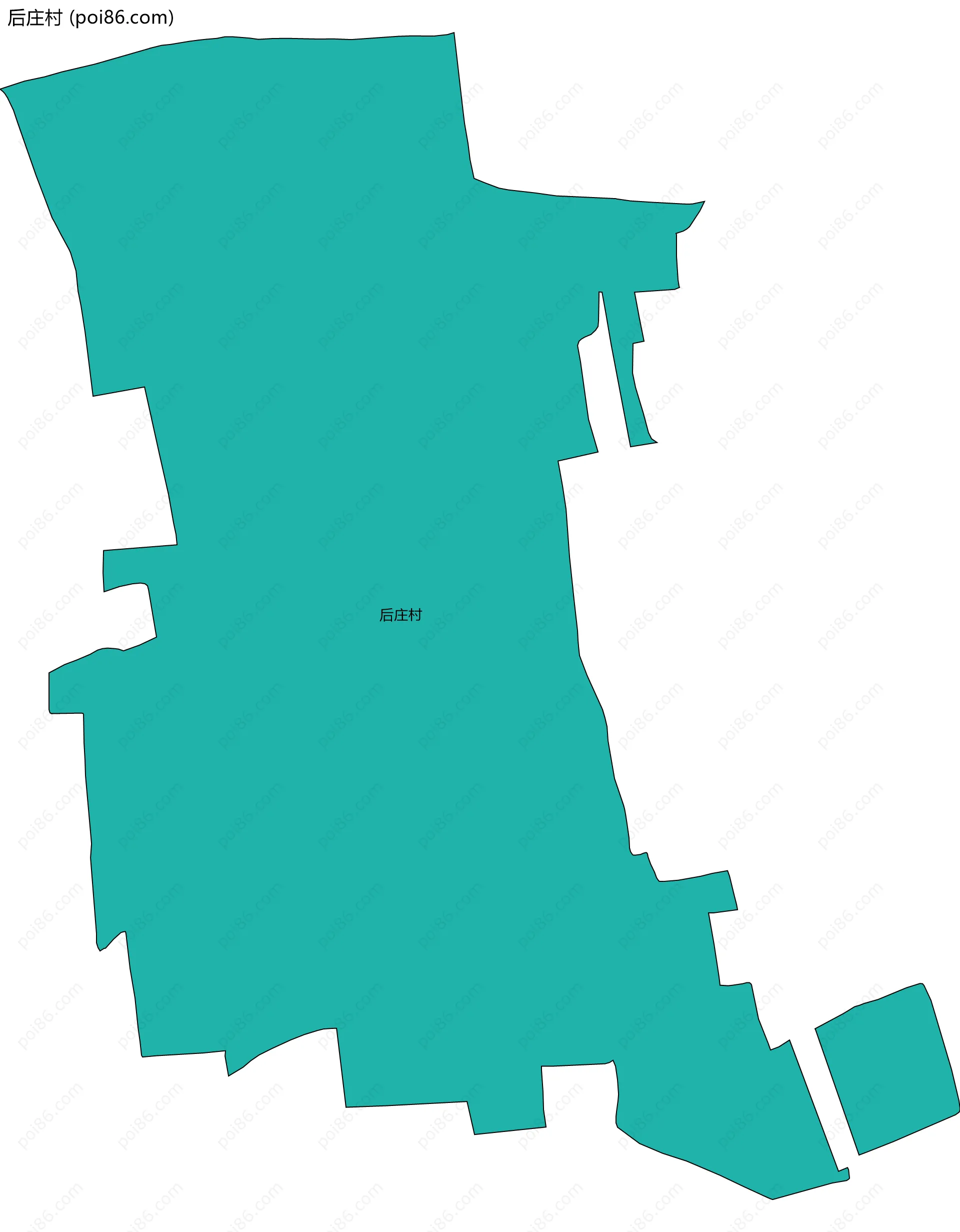 后庄村边界地图