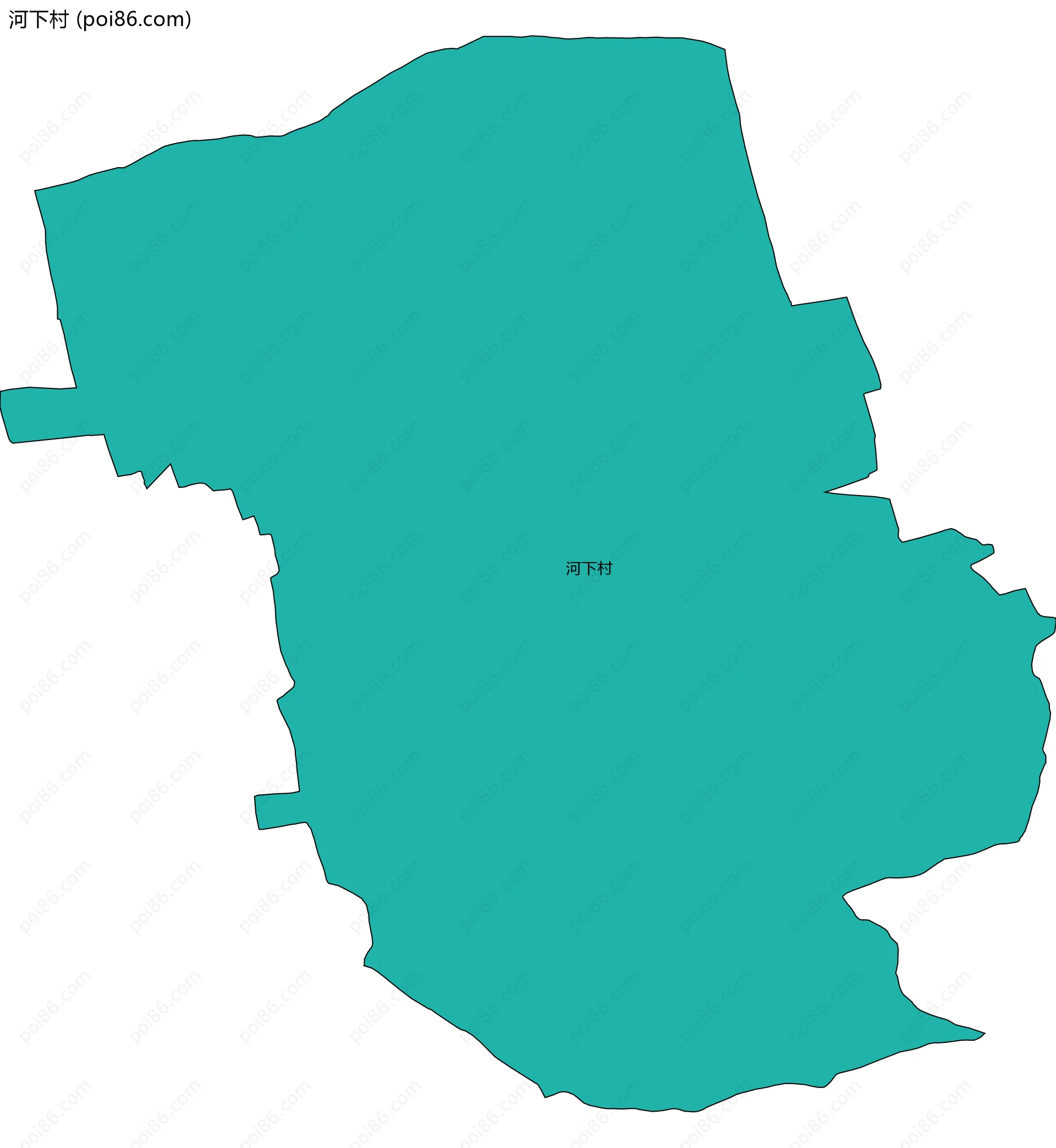 河下村边界地图