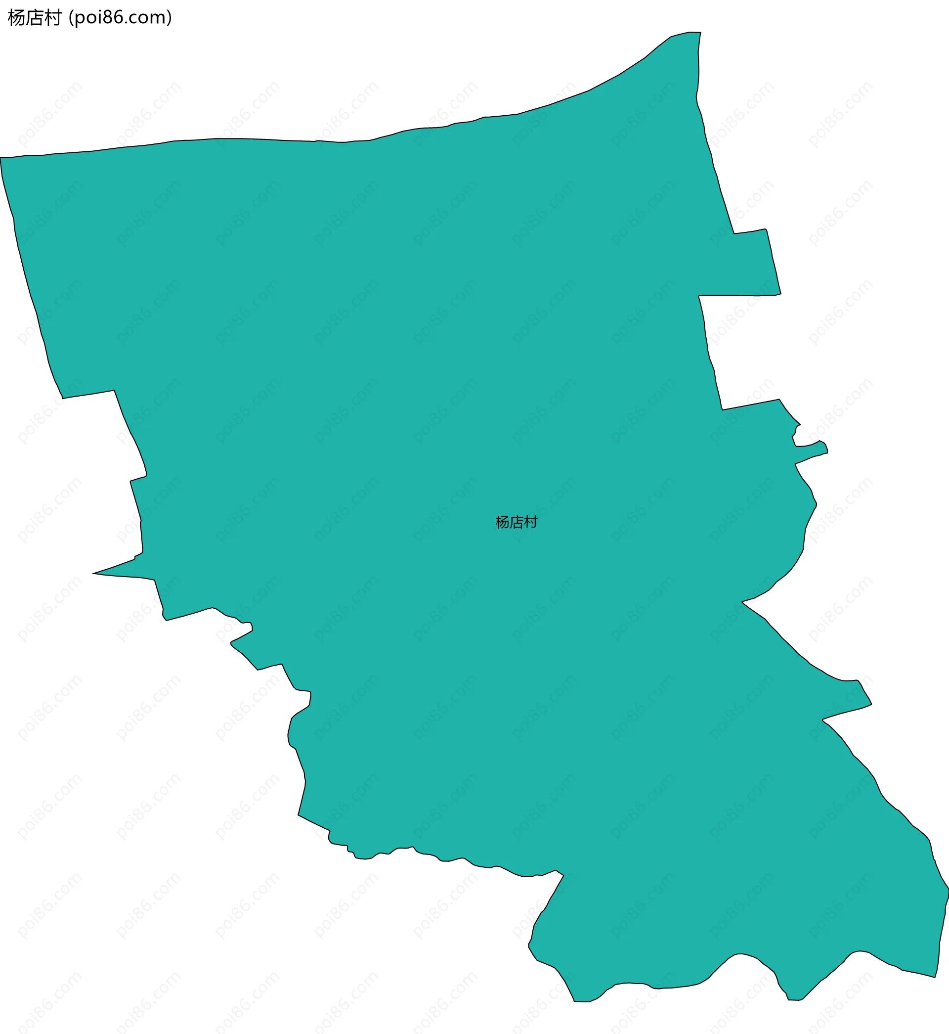 杨店村边界地图