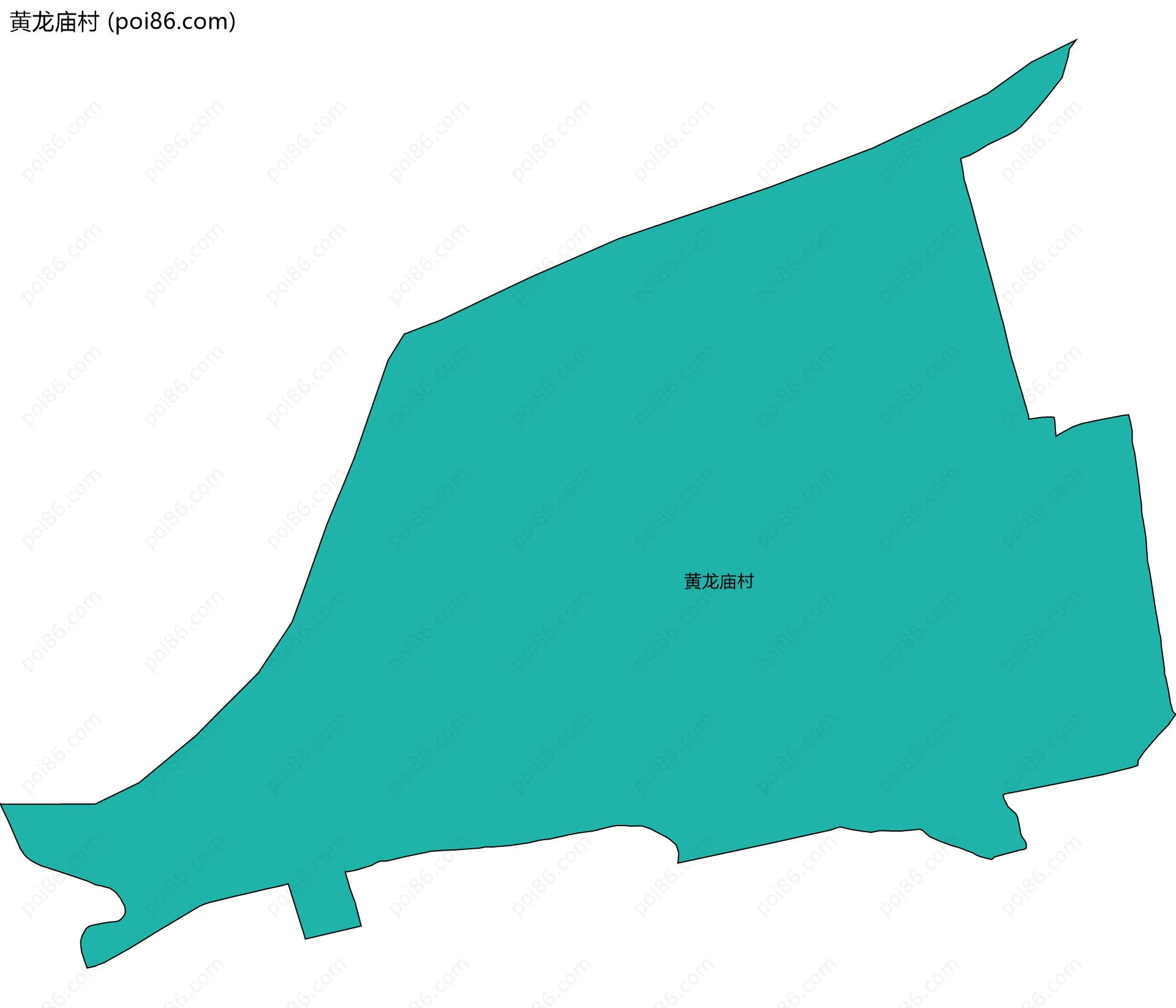 黄龙庙村边界地图
