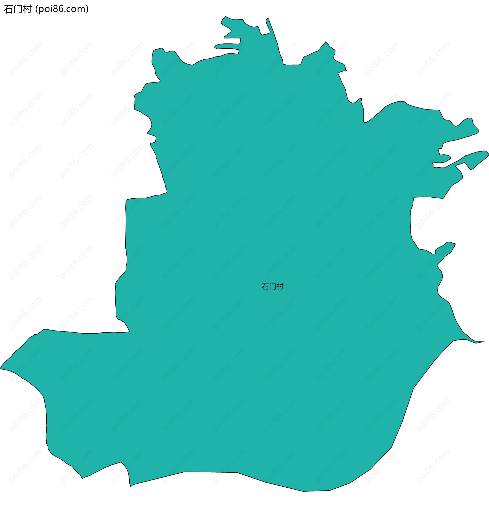 石门村边界地图