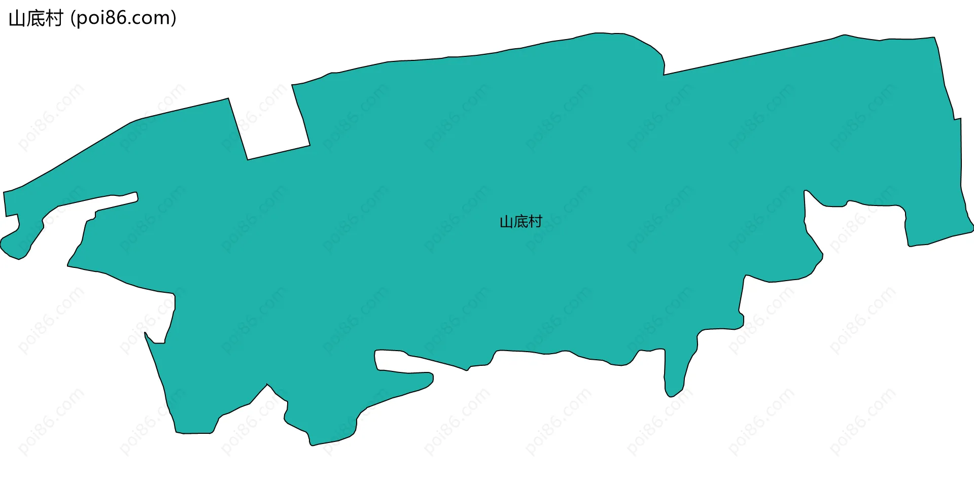 山底村边界地图