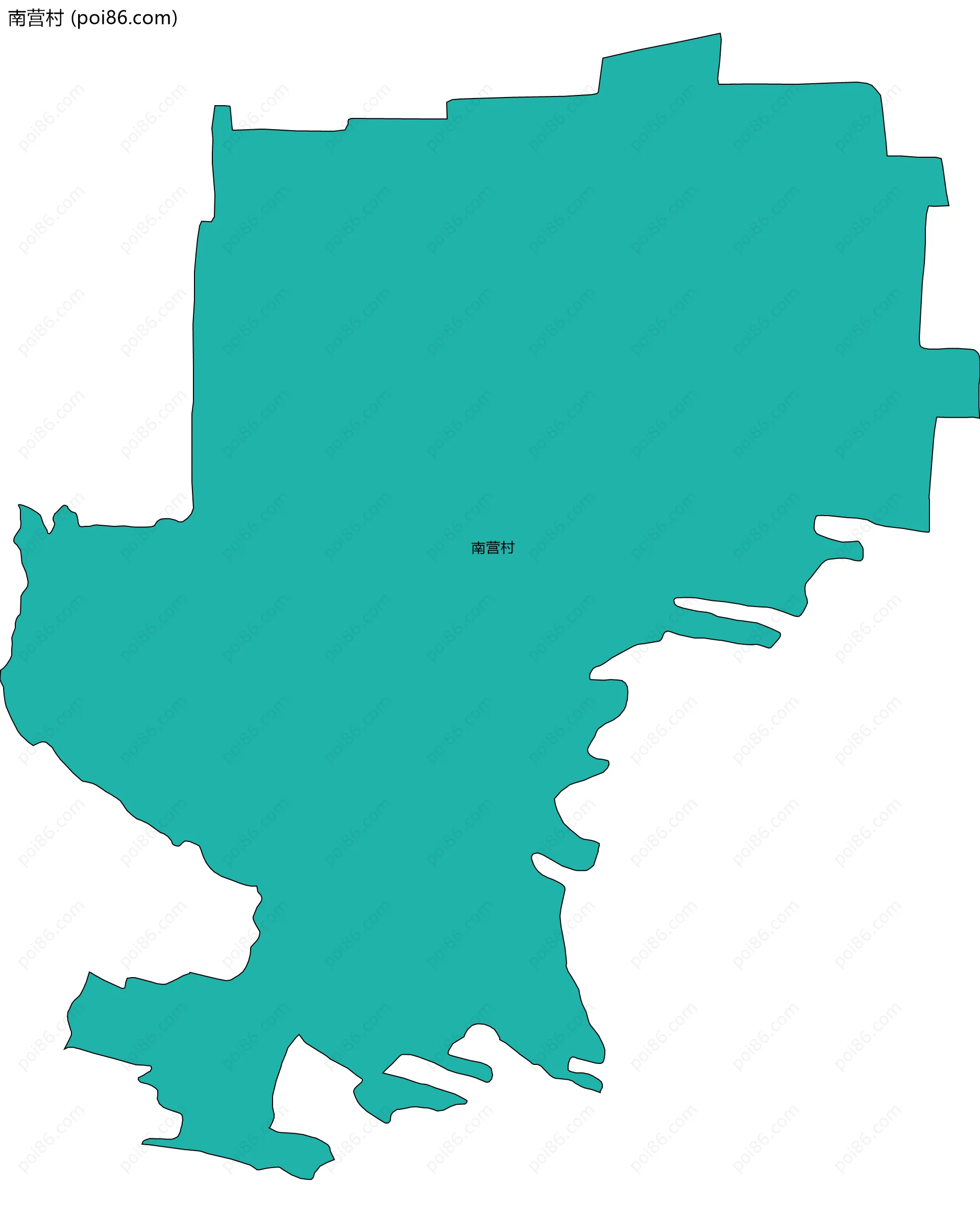 南营村边界地图