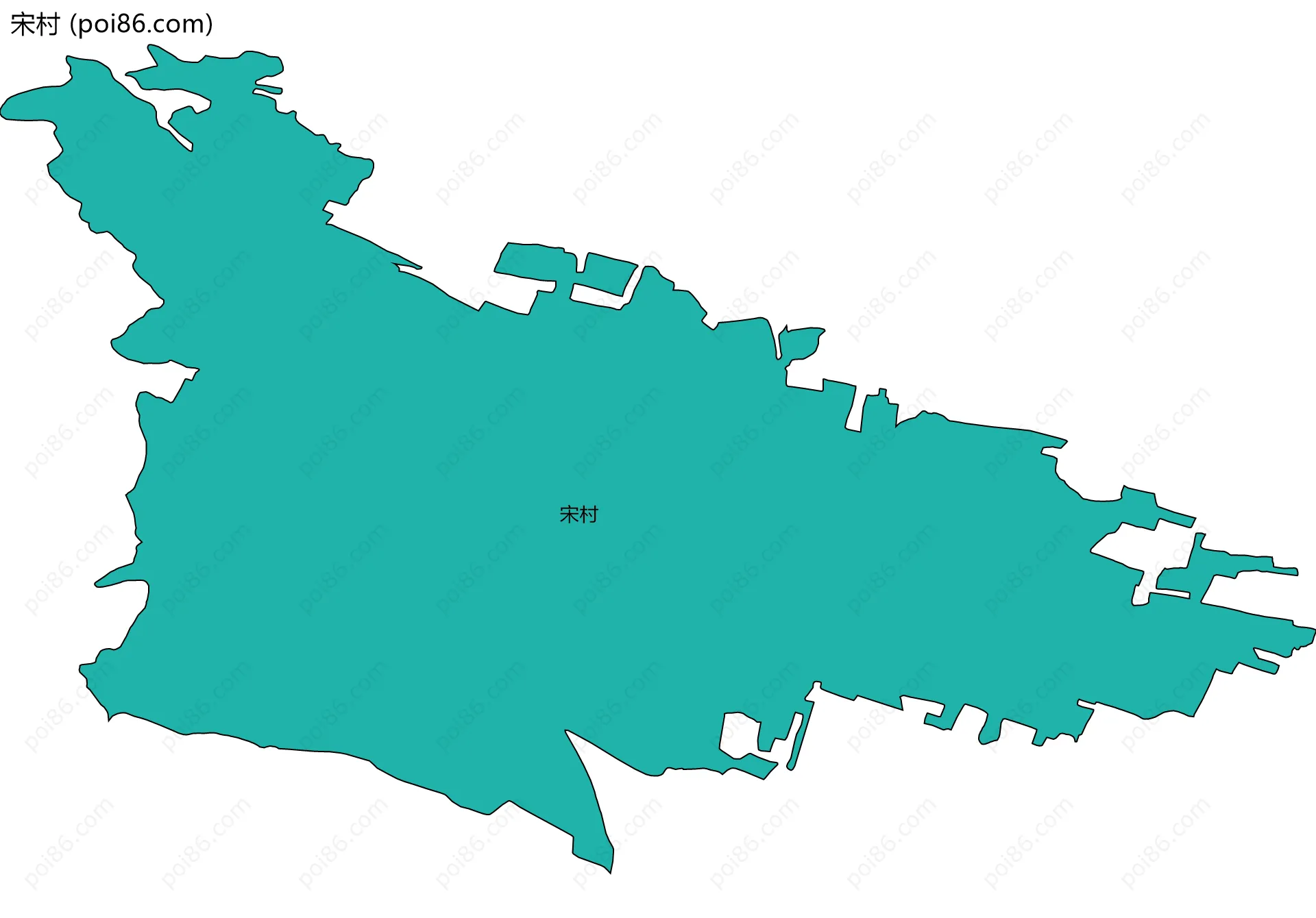 宋村边界地图